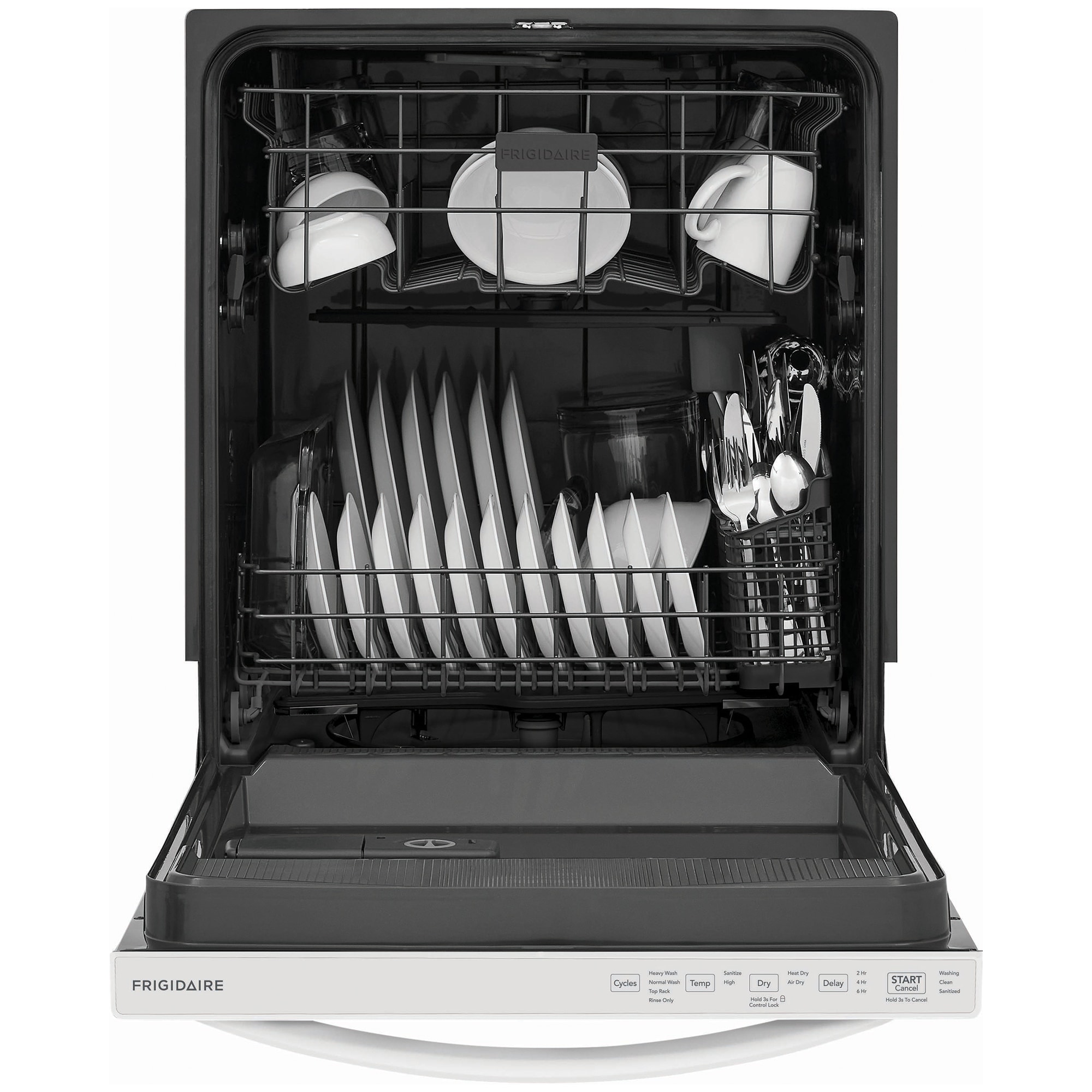 Frigidaire 24 in. Top Control Dishwasher with 52 dBa Sound Level & MaxDry - White, White, hires