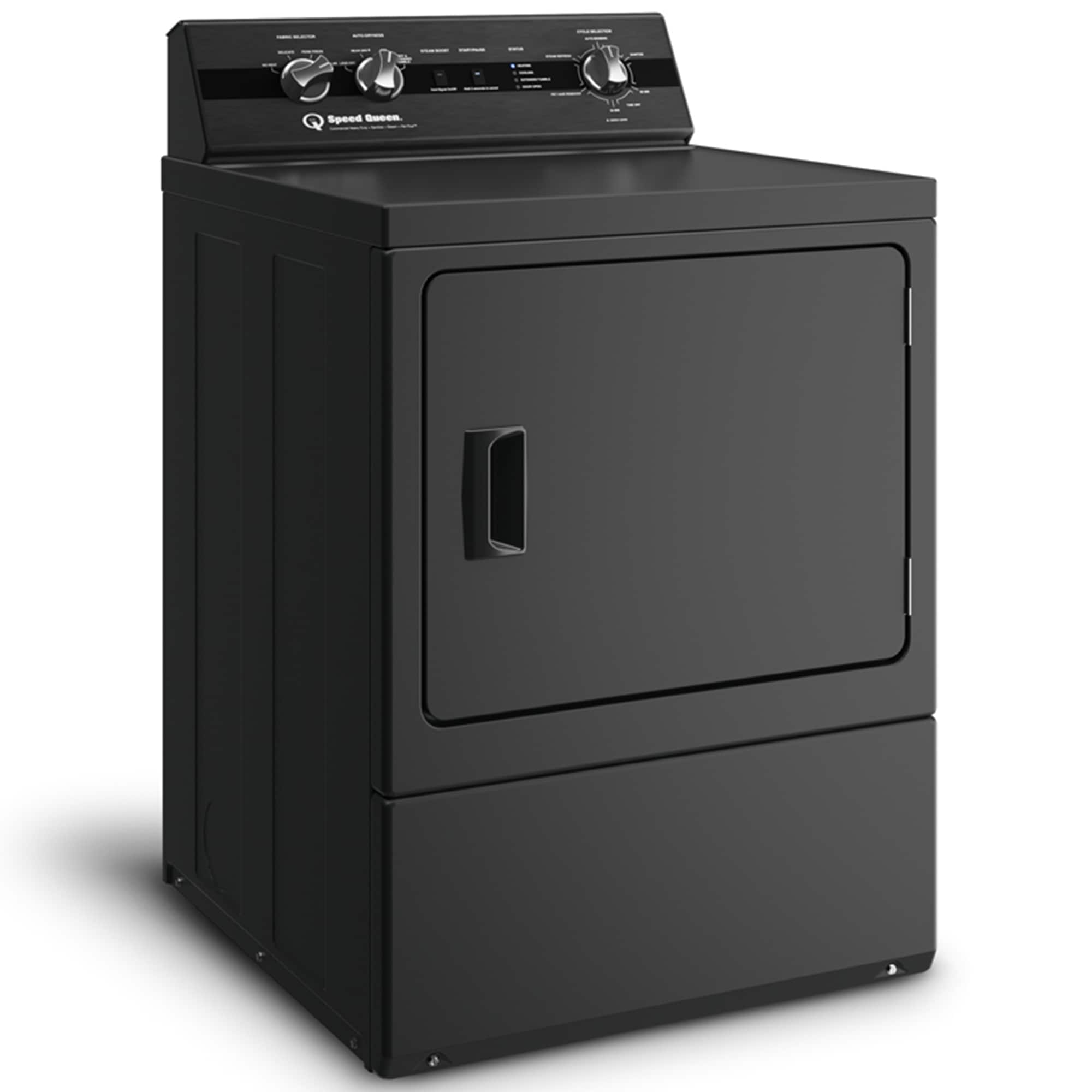 Speed Queen DC5 27 in. 7.0 cu. ft. Gas Dryer with Pet Plus Cycle, Sensor Dry, Sanitize & Steam Cycle - Matte Black, Matte Black, hires