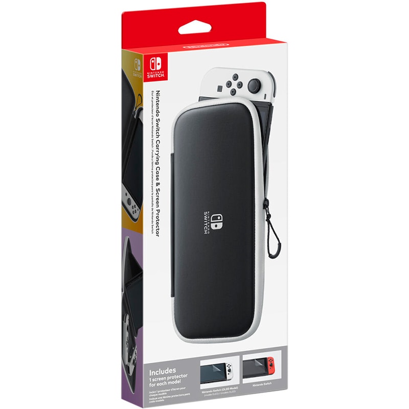 Nintendo 5" Carrying Case & Screen Protector For Nintendo Switch - Black, , hires