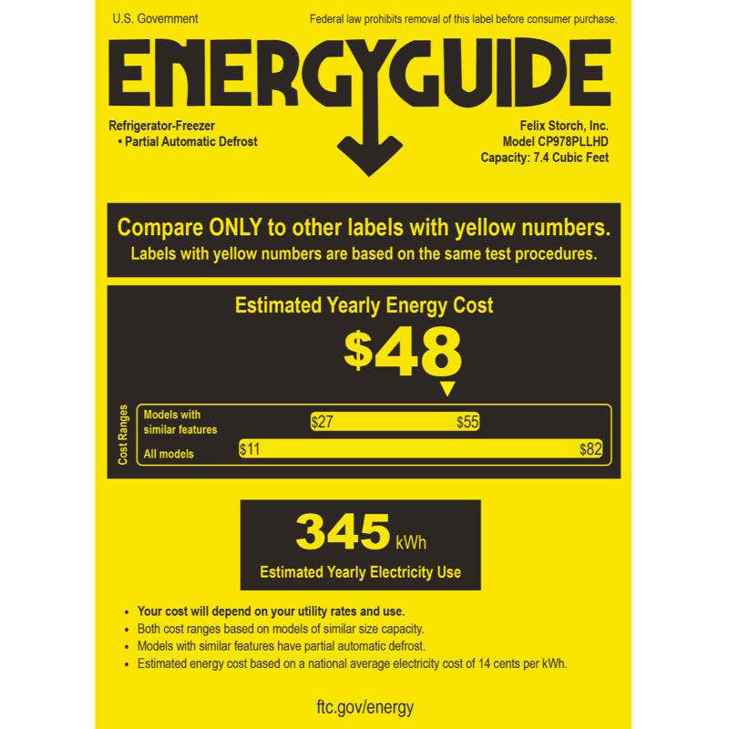 Summit 22 in. 7.4 cu. ft. Top Freezer Refrigerator - Stainless Look, , hires