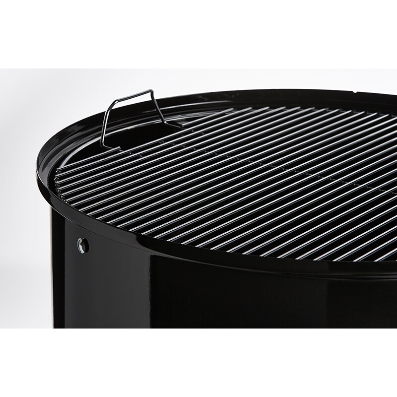 Weber Smokey Mountain 18 in. 2-Rack Charcoal Smoker with Built-In Thermometer - Black, , hires