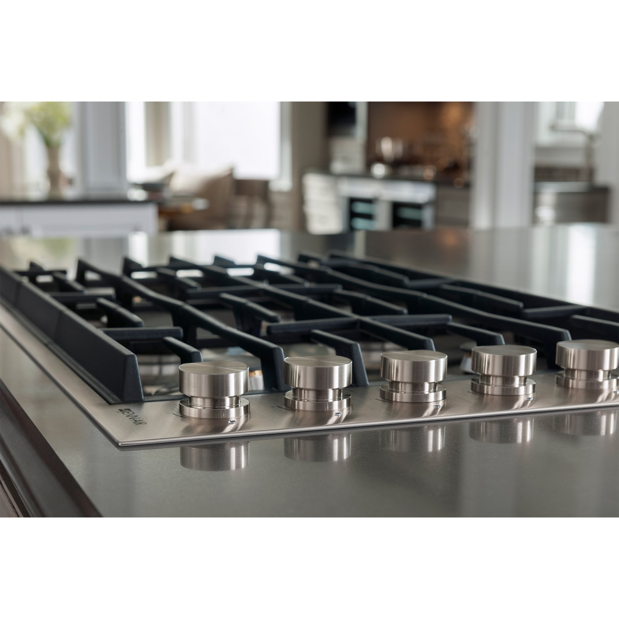 JennAir Euro-Style 36 in. 6-Burner Natural Gas Cooktop with Simmer Burner & Power Burner - Stainless Steel, , hires