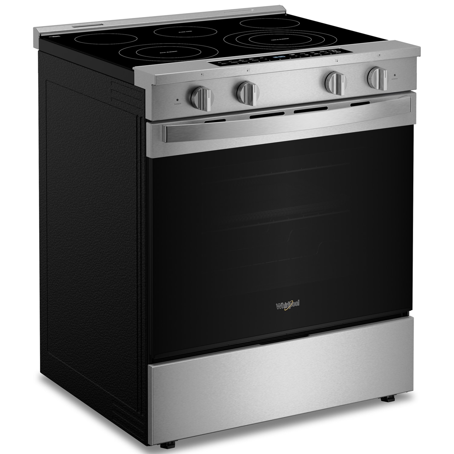 Whirlpool 30 in. 5.3 cu. ft. Smart Air Fry True European Convection Slide-In Electric Range with Radiant Burners - Fingerprint Resistant Stainless, Fingerprint Resistant Stainless, hires