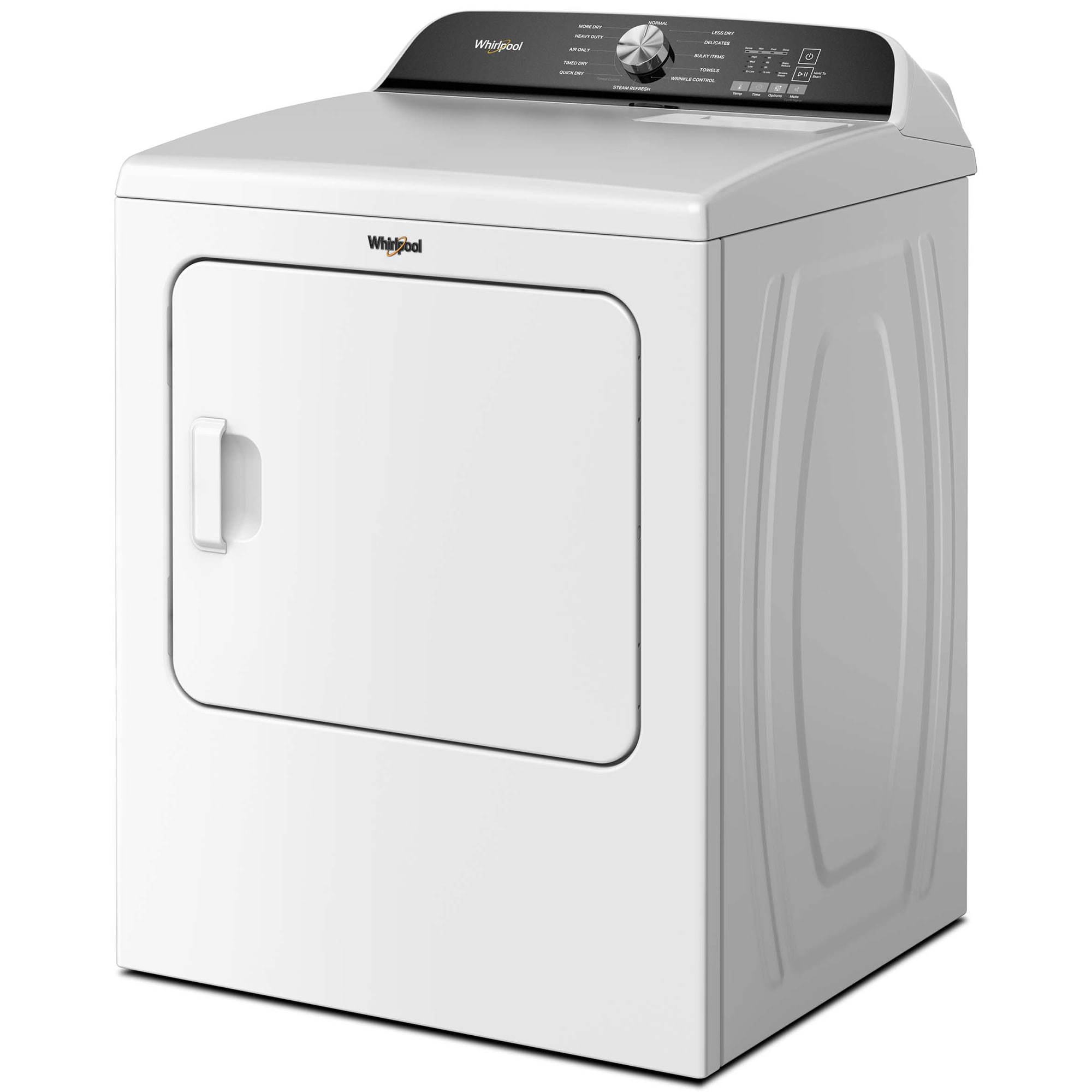 Whirlpool 29 in. 7.0 cu. ft. Electric Dryer with Wrinkle Shield Option, Steam Cycle & Sensor Dry - White, White, hires