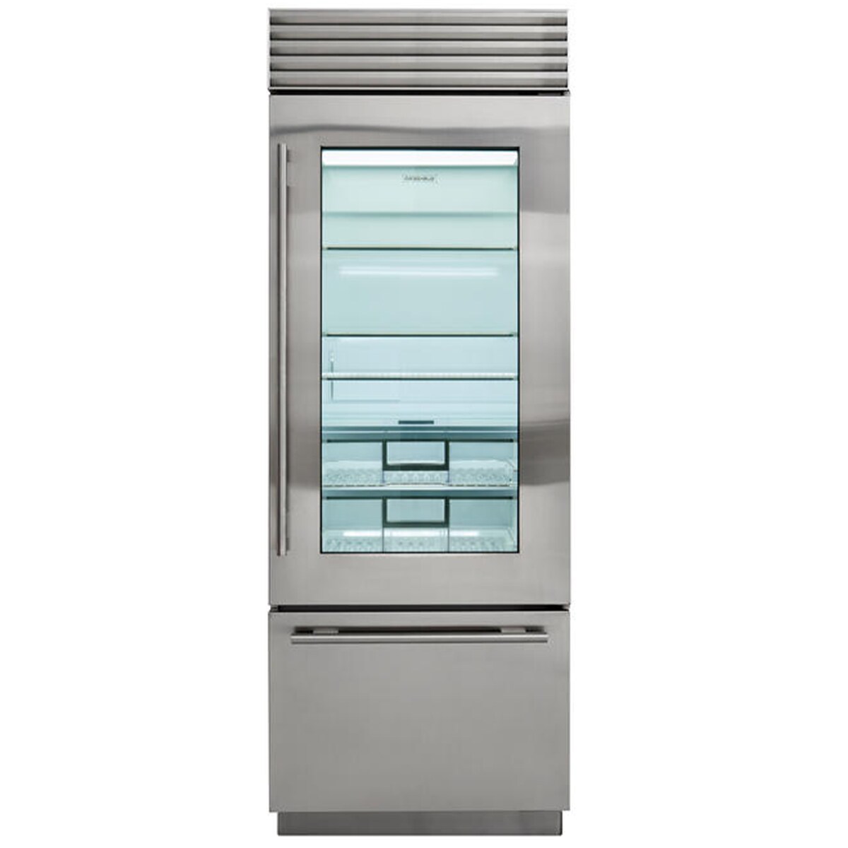 Sub-Zero Classic Series 30 in. Built-In 17.0 cu. ft. Smart Bottom Freezer Refrigerator with Professional Handles- Stainless Steel, , hires