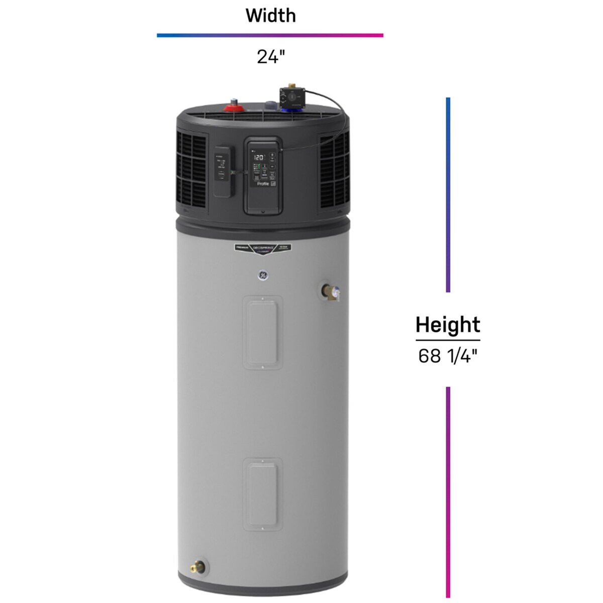 GE Profile Geospring Smart Electric 50 Gallon Tall Water Heater with 10-Year Parts Warranty, , hires