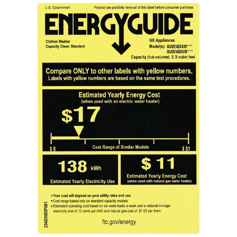GE 24 in. Laundry Center with 2.3 cu. ft. Washer with 11 Wash Programs & 4.4 cu. ft. Gas Dryer with 4 Dryer Programs & Wrinkle Care - White, , hires
