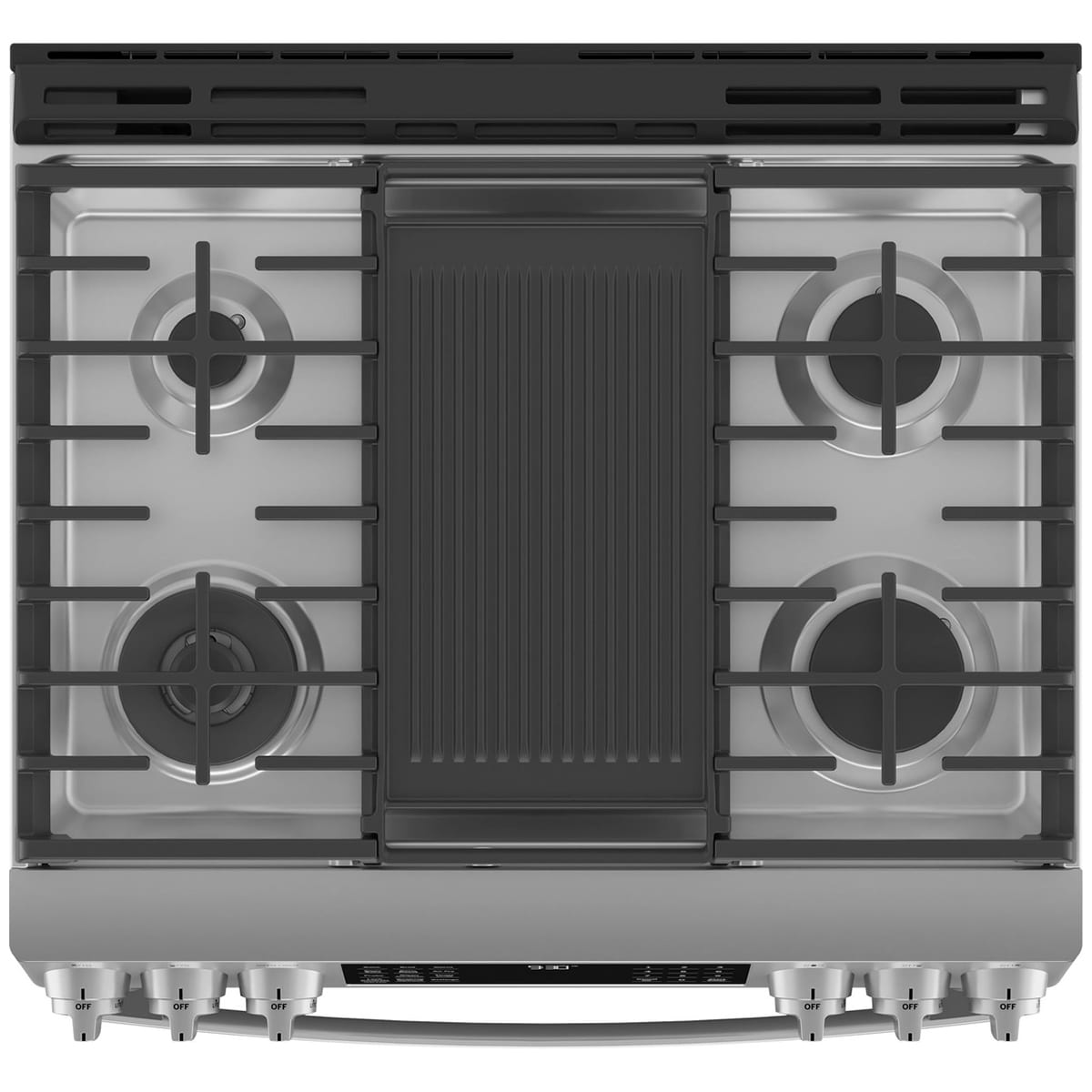 GE Profile 30" SlideIn Gas Range with 5 Sealed Burners, Grill, Griddle