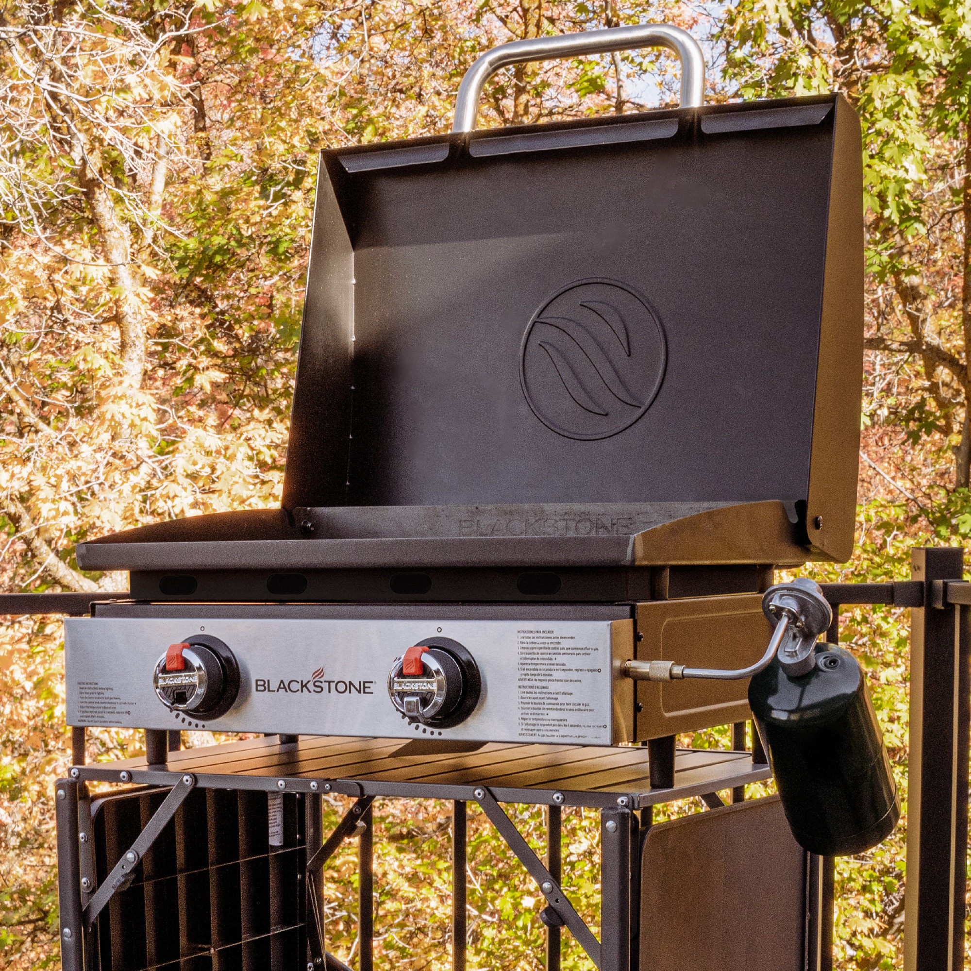Blackstone 22 in. 2-Burner Liquid Propane Gas Flat Top Griddle with 361 sq. in. Cooking Surface - Black, , hires