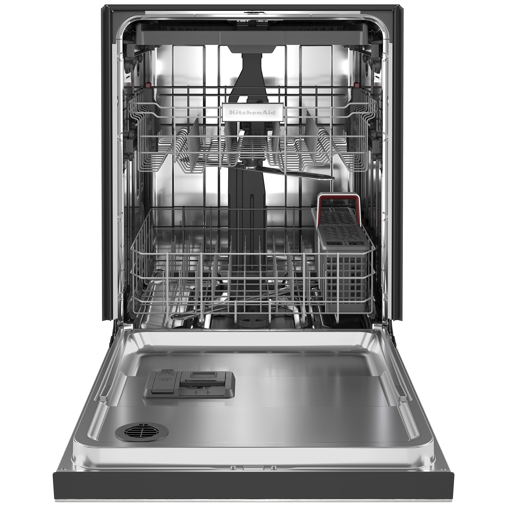 KitchenAid 24 in. Front Control Dishwasher with 39 dBa Sound Level, 3rd-Rack & Pocket - Stainless Steel with PrintShield Finish, Stainless Steel with PrintShield Finish, hires
