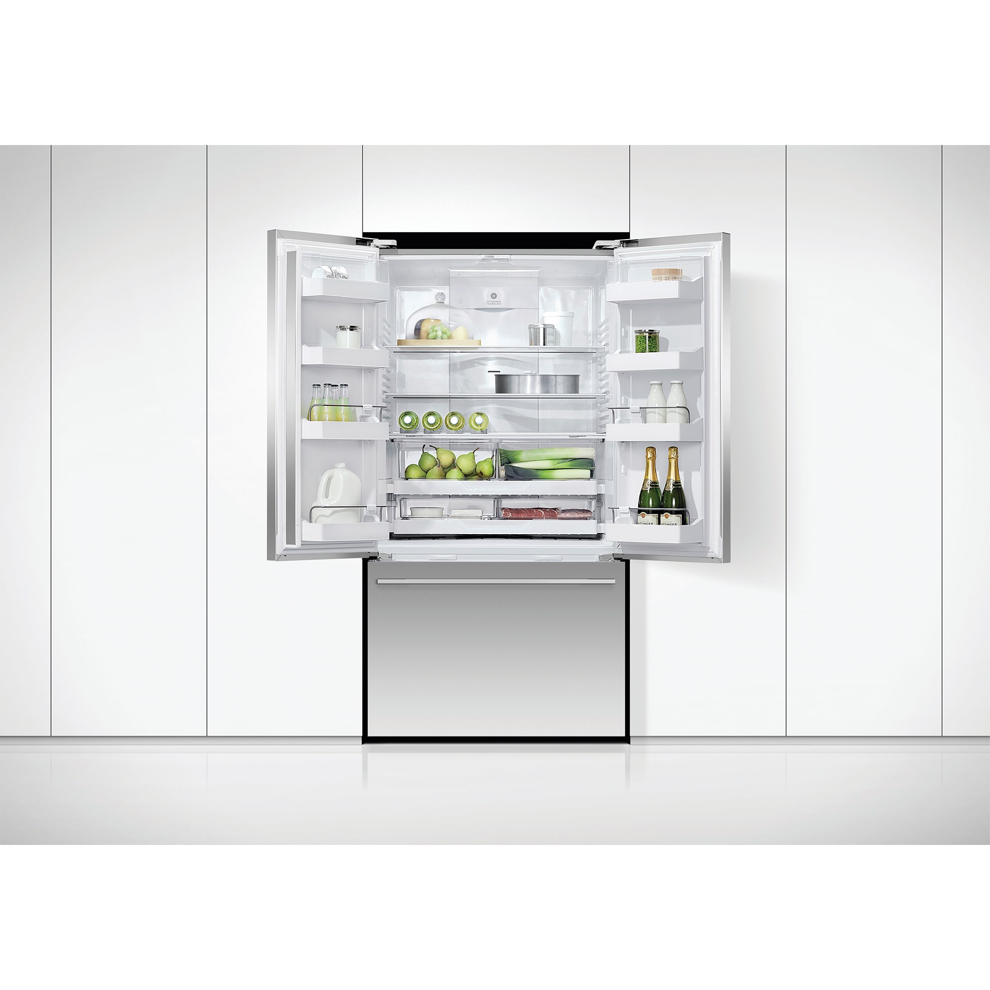 Fisher & Paykel Series 7 36 in. 20.1 cu. ft. Smart Counter Depth French Door Refrigerator - Stainless Steel, , hires