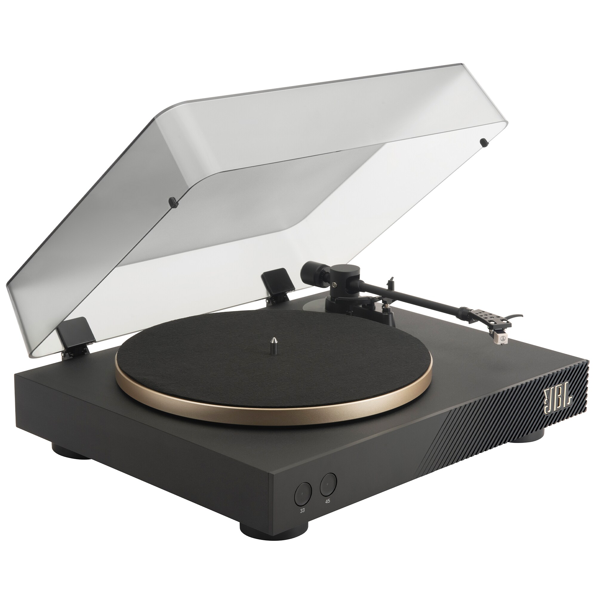 JBL Spinner Bluetooth Turntable - Black & Gold, , hires