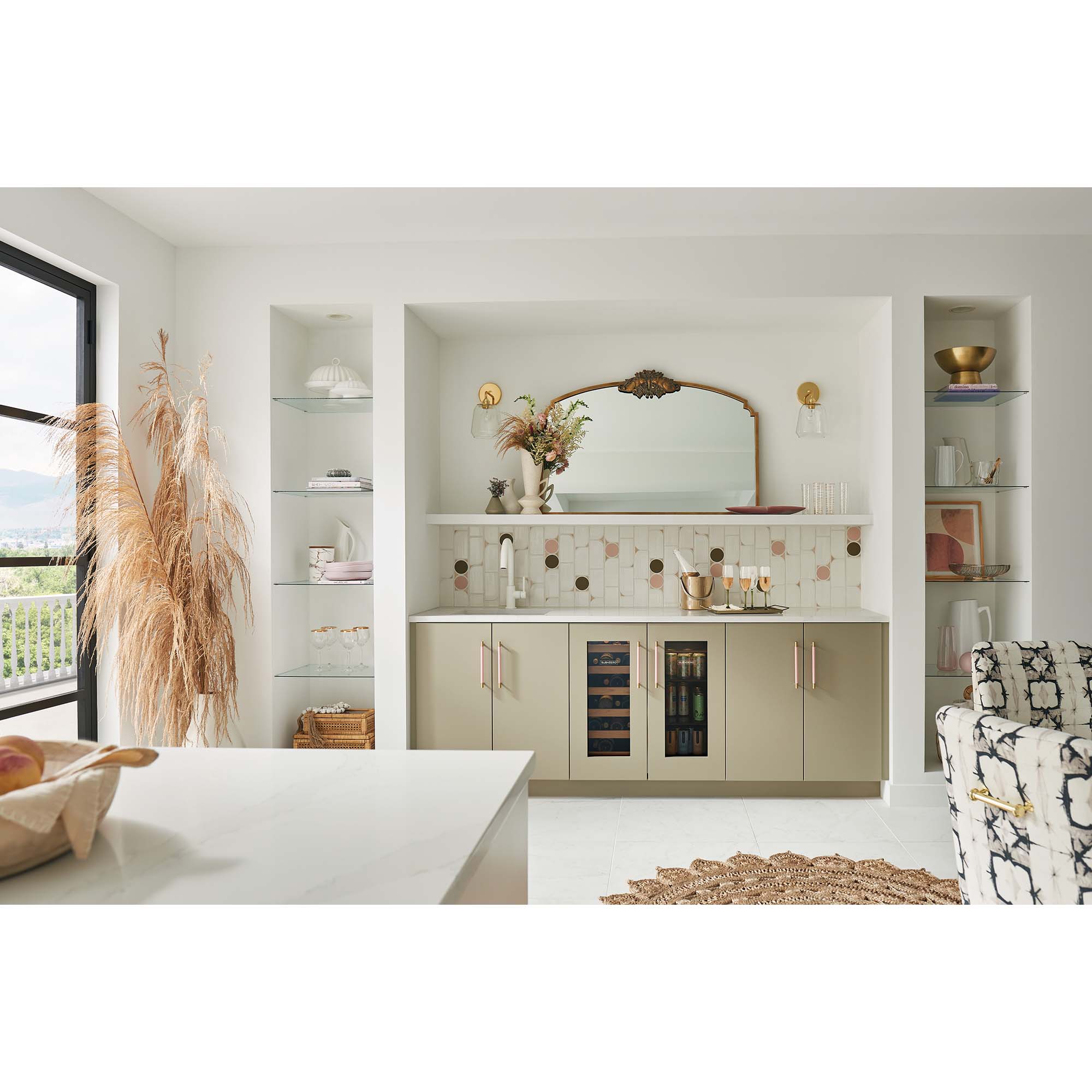 Sub-Zero Designer Series 15 in. Built-In 3.1 cu. ft. Smart Compact Beverage Center with Adjustable Shelves & Digital Control - Custom Panel Ready, , hires