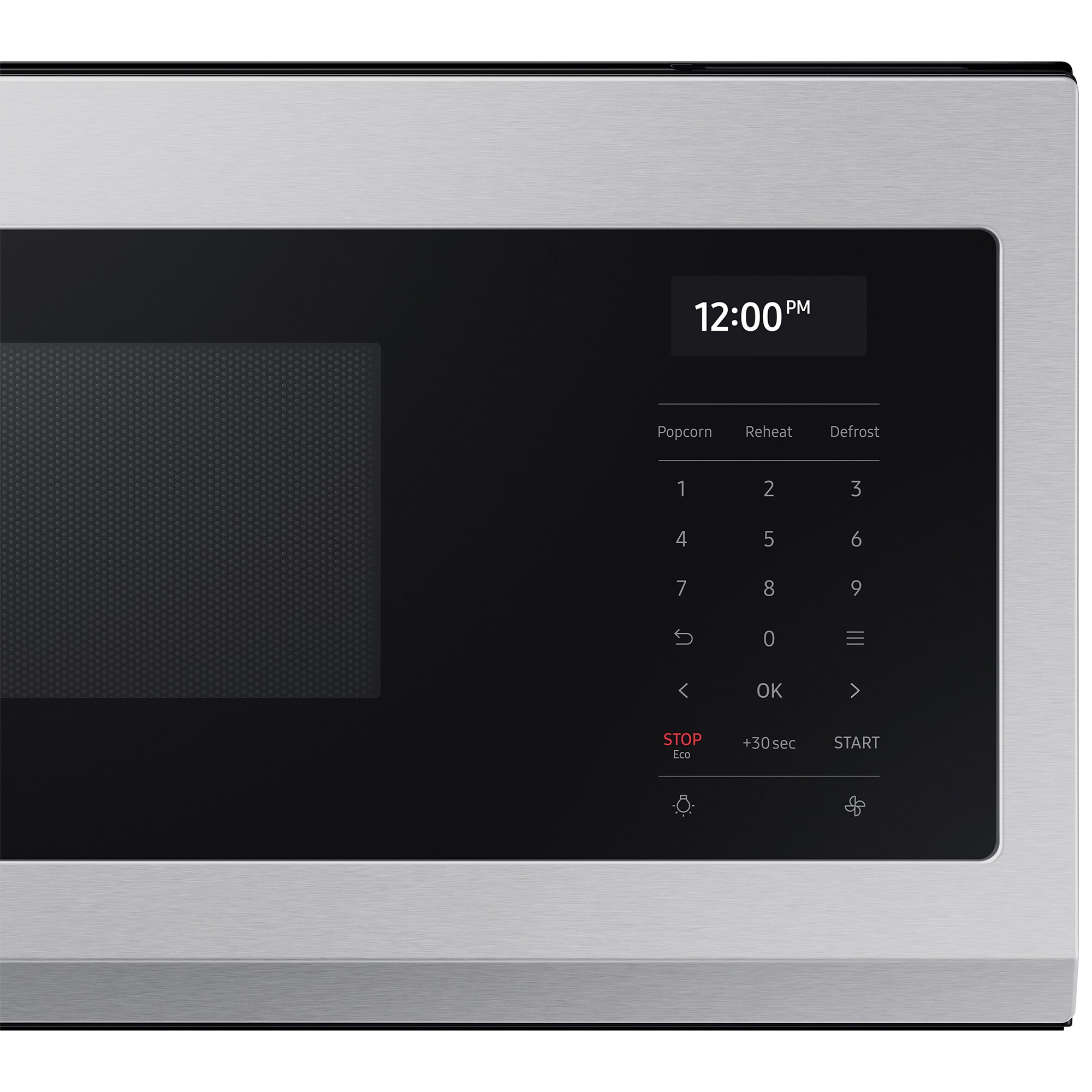 Samsung 30 in. 1.1 cu. ft. 1100W Low Profile Smart Over-the-Range Microwave with 550 CFM & Sensor Cooking - Stainless Steel, Stainless Steel, hires
