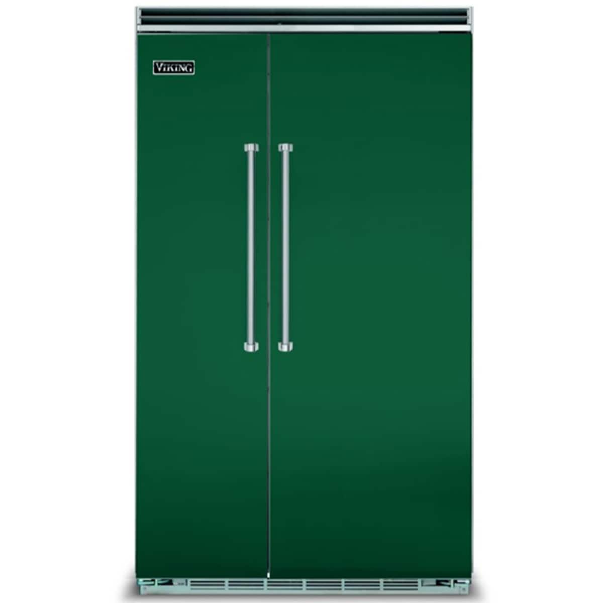 Viking 5 Series 48 in. 29.0 cu. ft. Built-In Counter Depth Side-by-Side Refrigerator with Ice Maker - Ivy, Ivy Green, hires
