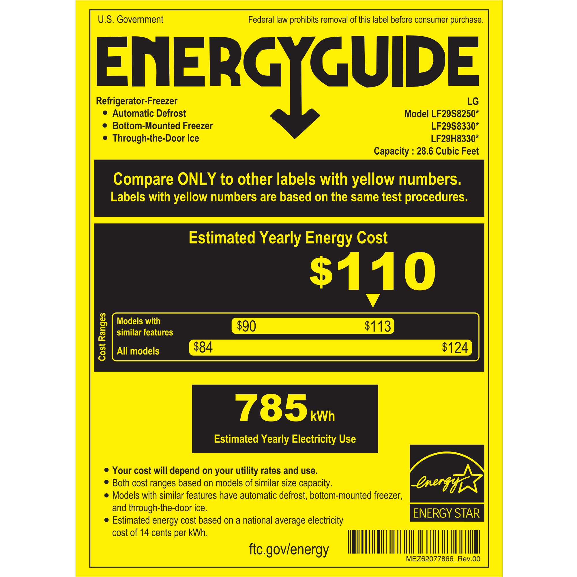 LG 36 in. 28.6 cu. ft. Smart 4-Door French Door Refrigerator with Ice & Water Dispenser - PrintProof Black Stainless Steel, PrintProof Black Stainless Steel, hires