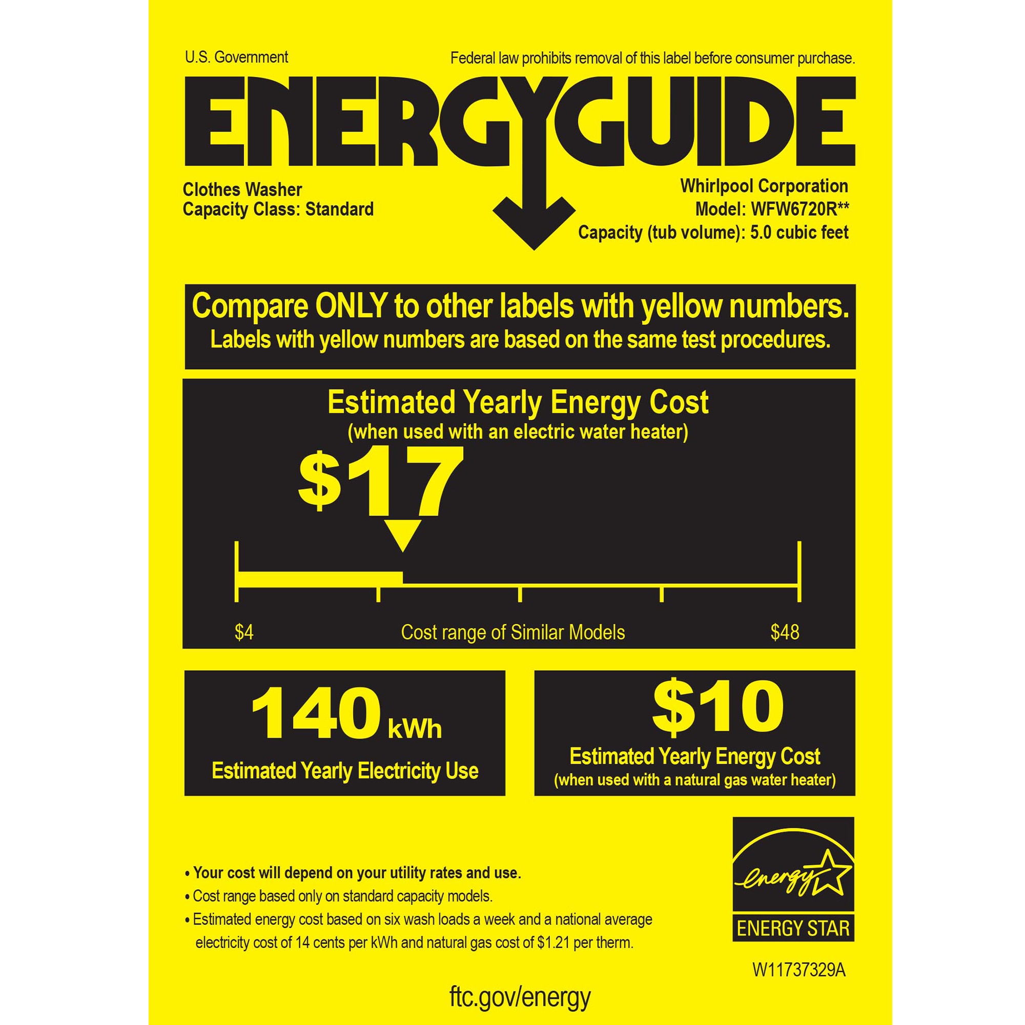 Whirlpool 27 in. 5.0 cu. ft. Smart Stackable Front Load Washer with FreshFlow Vent System, Sanitize & Steam Cycle - Volcano Black, Volcano Black, hires