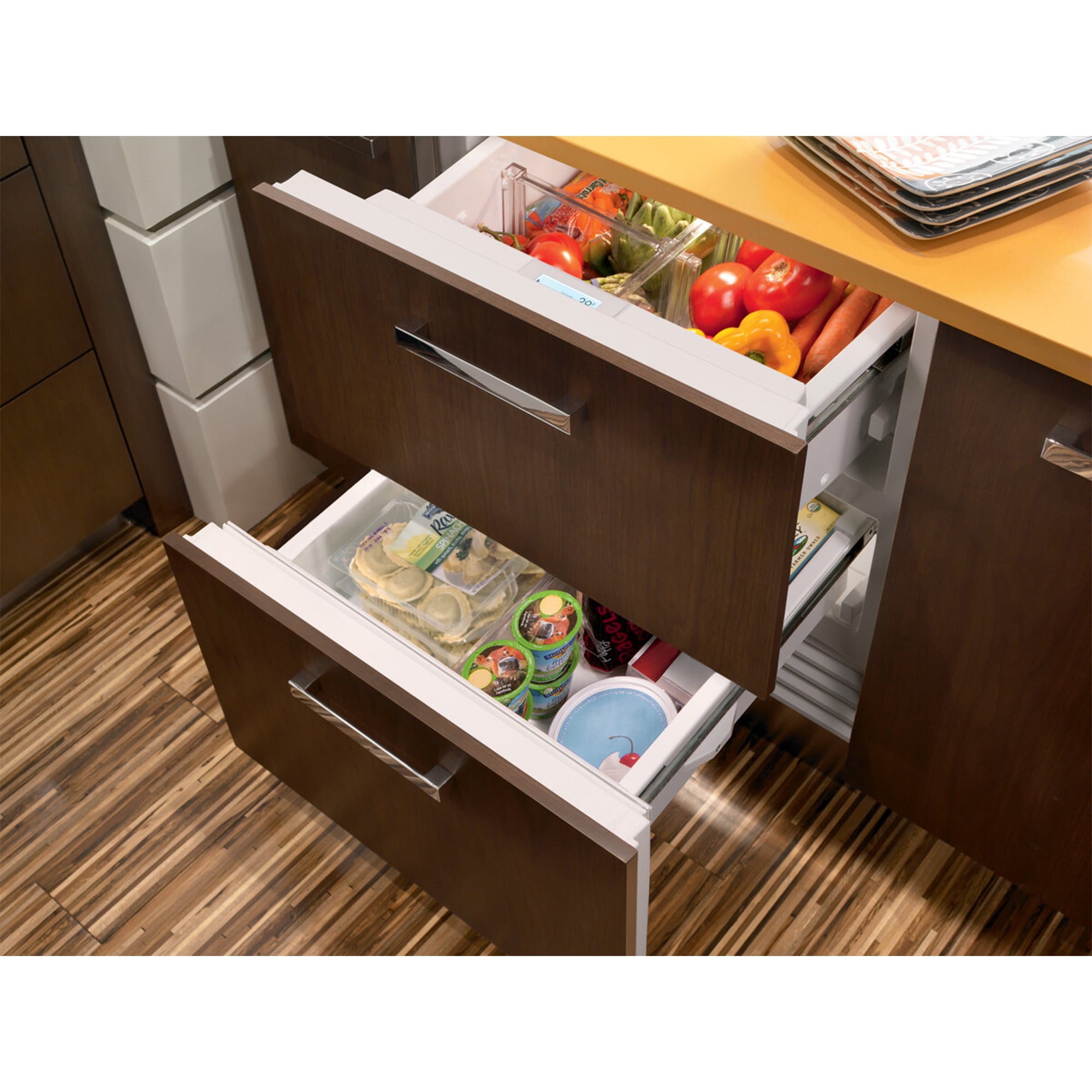 Sub-Zero Designer Series 30 in. 5 cu. ft. Smart Double Refrigerator & Freezer Drawer - Custom Panel Ready, , hires