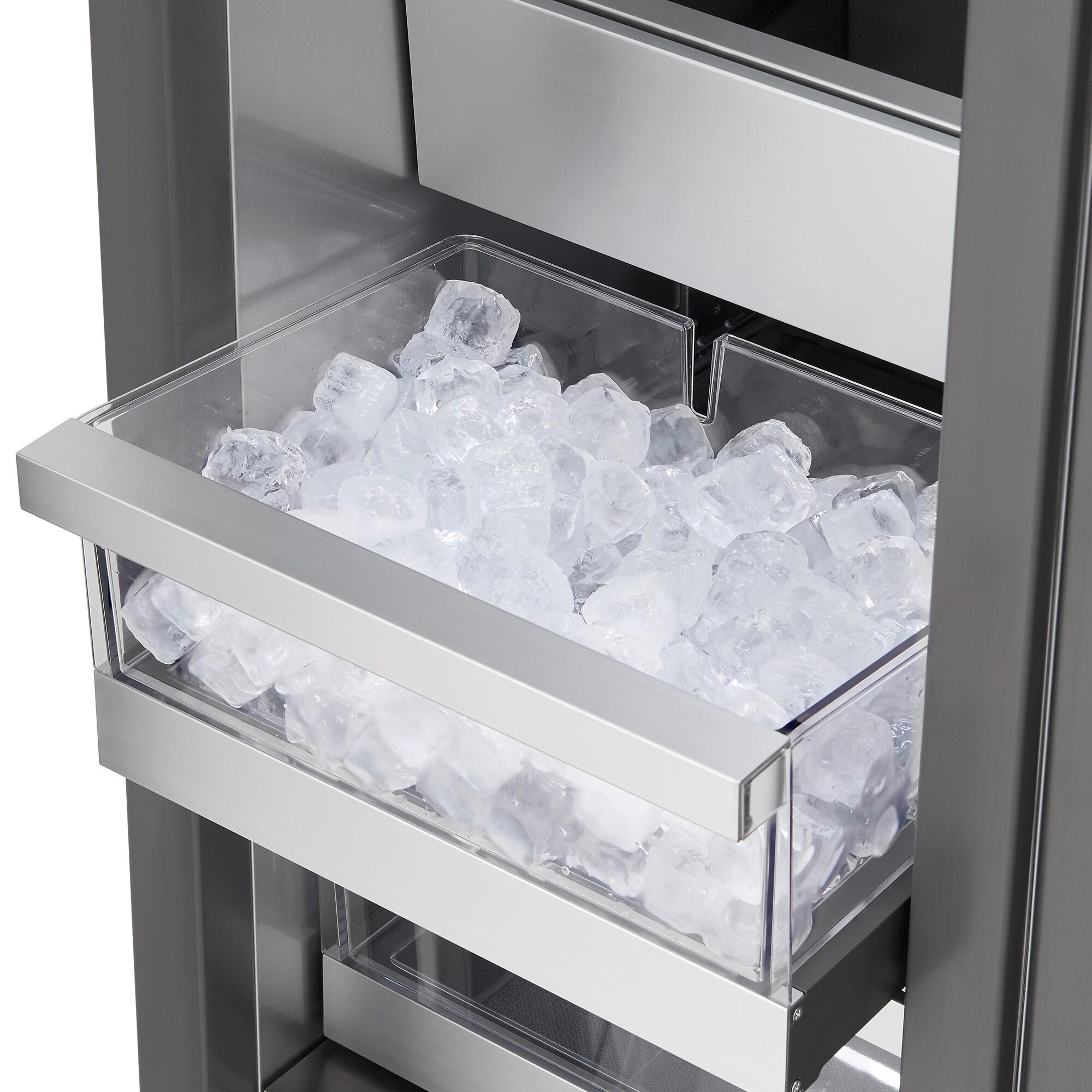 Signature Kitchen Suite 18 in. 9.6 cu. ft. Built-in Smart Triple-Drawers Upright Freezer with Ice-Maker & Adjustable Shelves - Custom Panel Ready, , hires