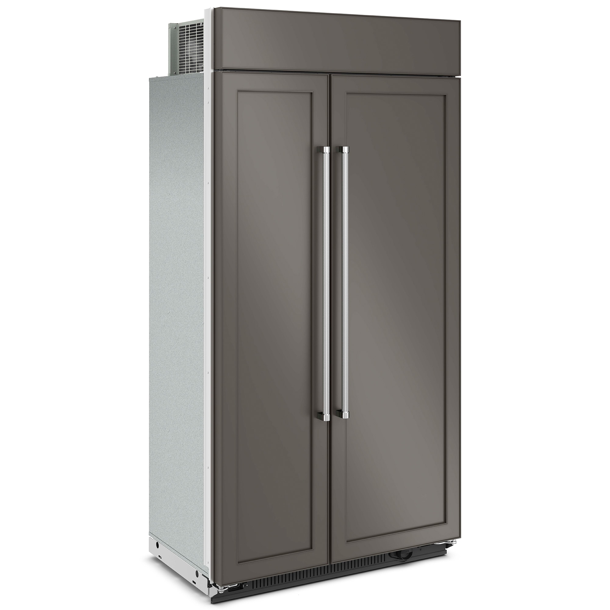 KitchenAid 42 in. 25.5 cu. ft. Built-In Counter Depth Side by Side Refrigerator with Ice Maker - Custom Panel Ready, , hires