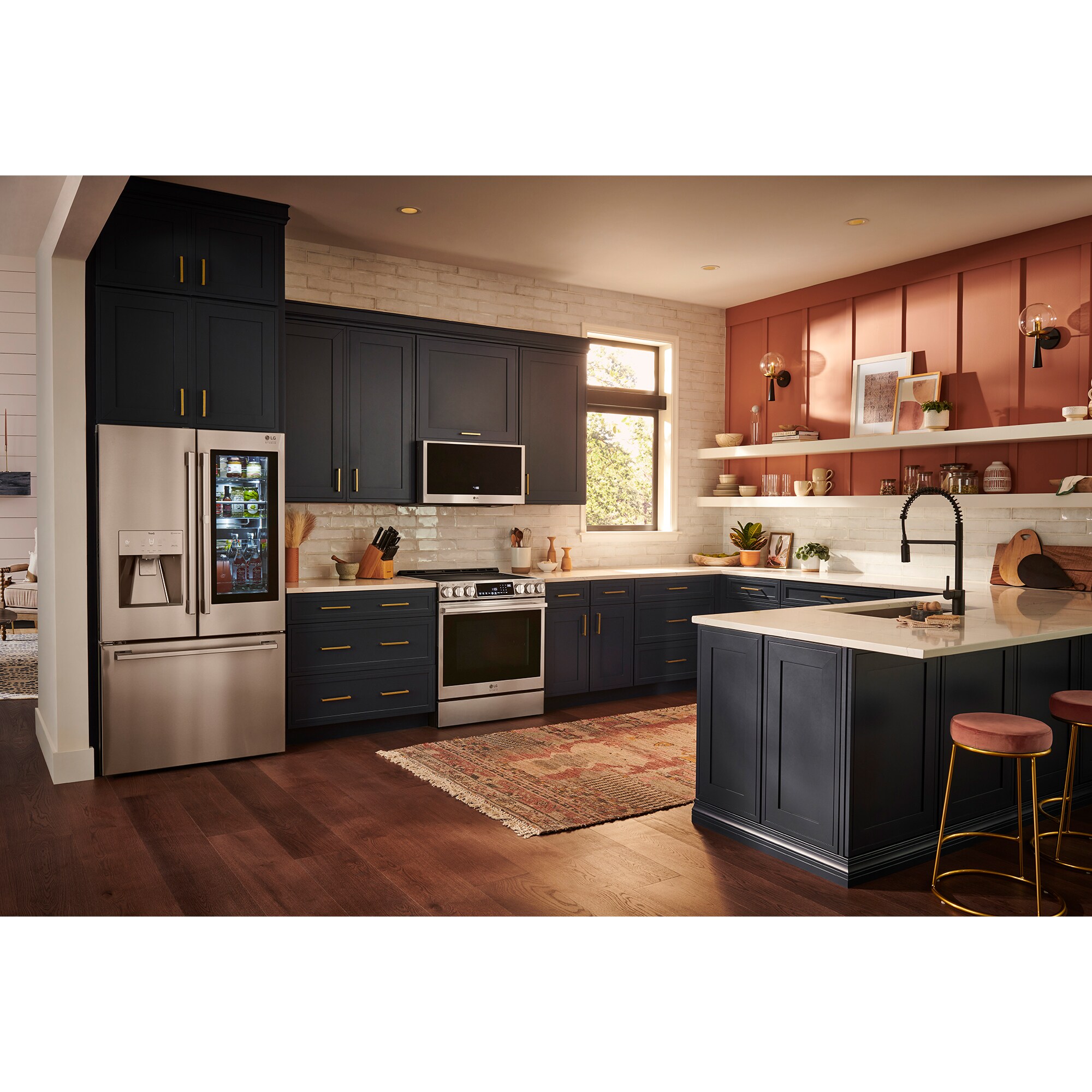 LG Studio 30 in. 6.3 cu. ft. Smart Air Fry True European Convection Slide-In Electric Range with 4 Induction Burners & 1 Radiant Burner - Stainless Steel, , hires