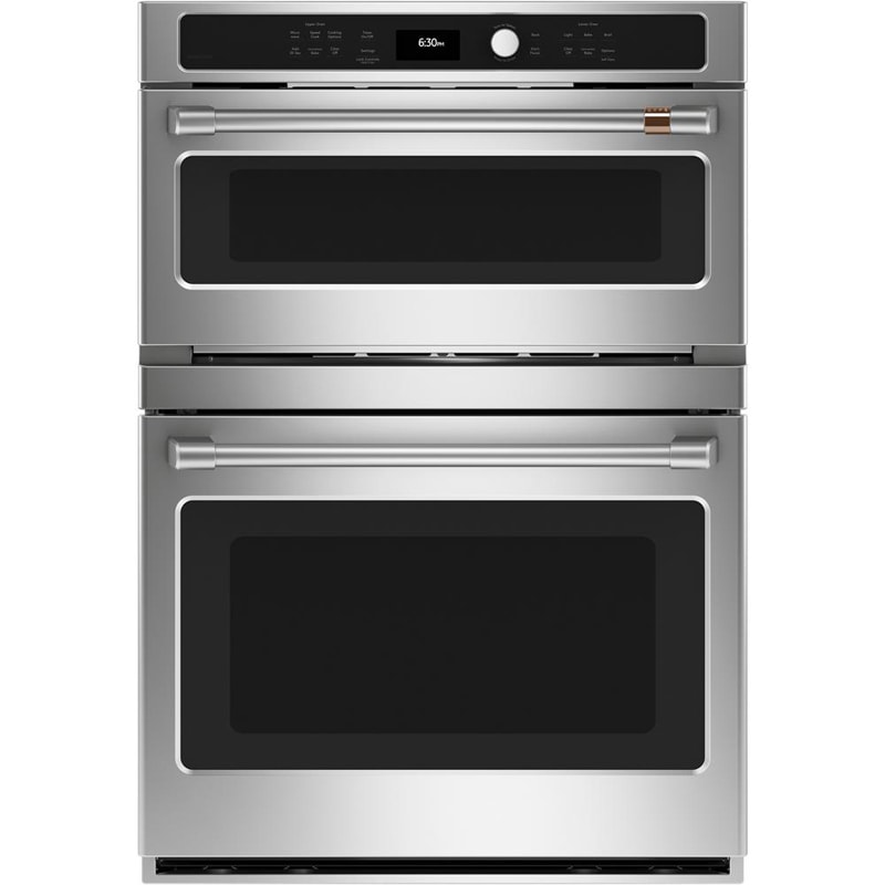 Cafe 30 in. 6.7 cu. ft. Speed Electric Microwave/Wall Oven Combo with True European Convection & Sensor Cooking - Stainless Steel, , hires