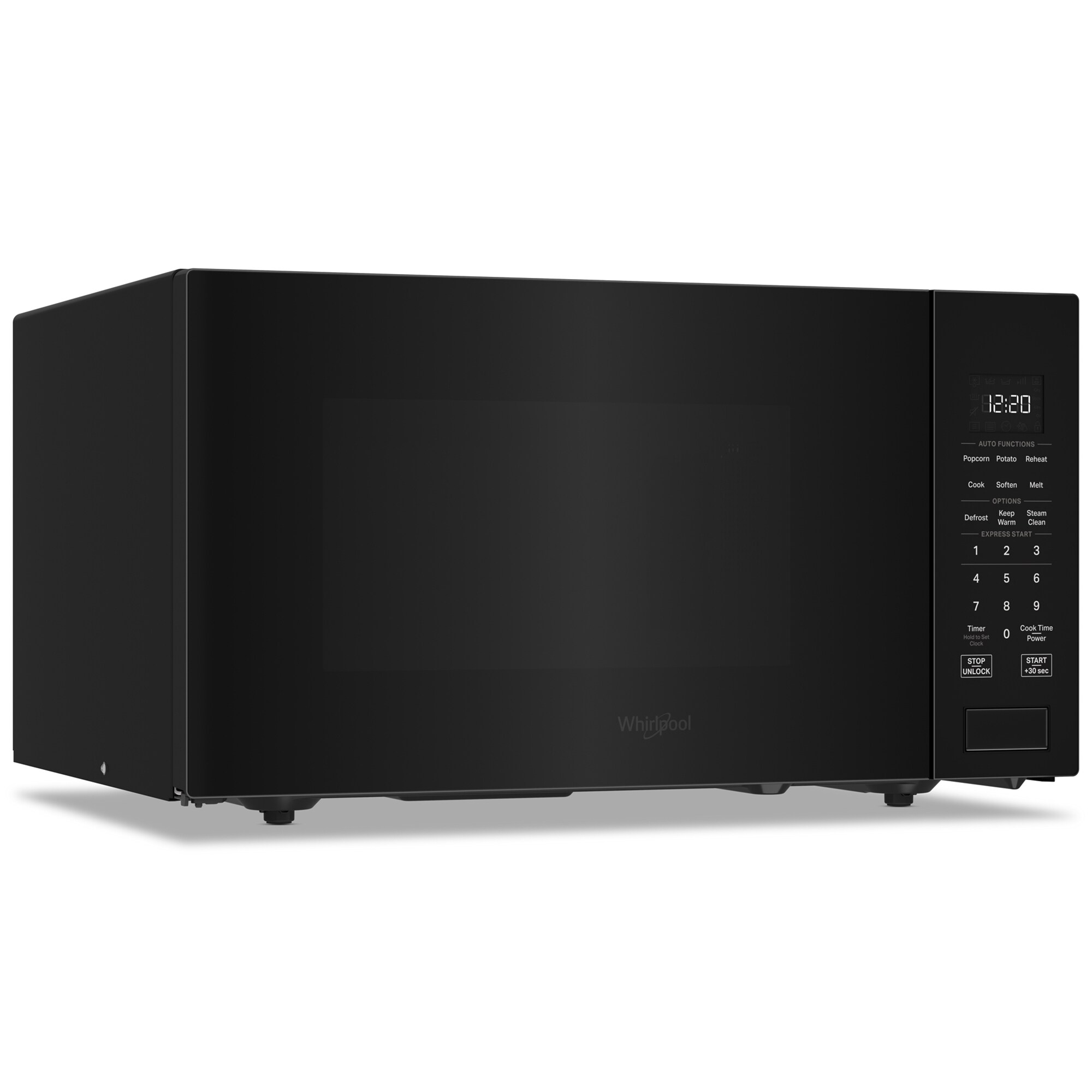 Whirlpool 22 in. 1.6 cu. ft. 1200W Countertop Microwave with Sensor Cooking - Black, Black, hires