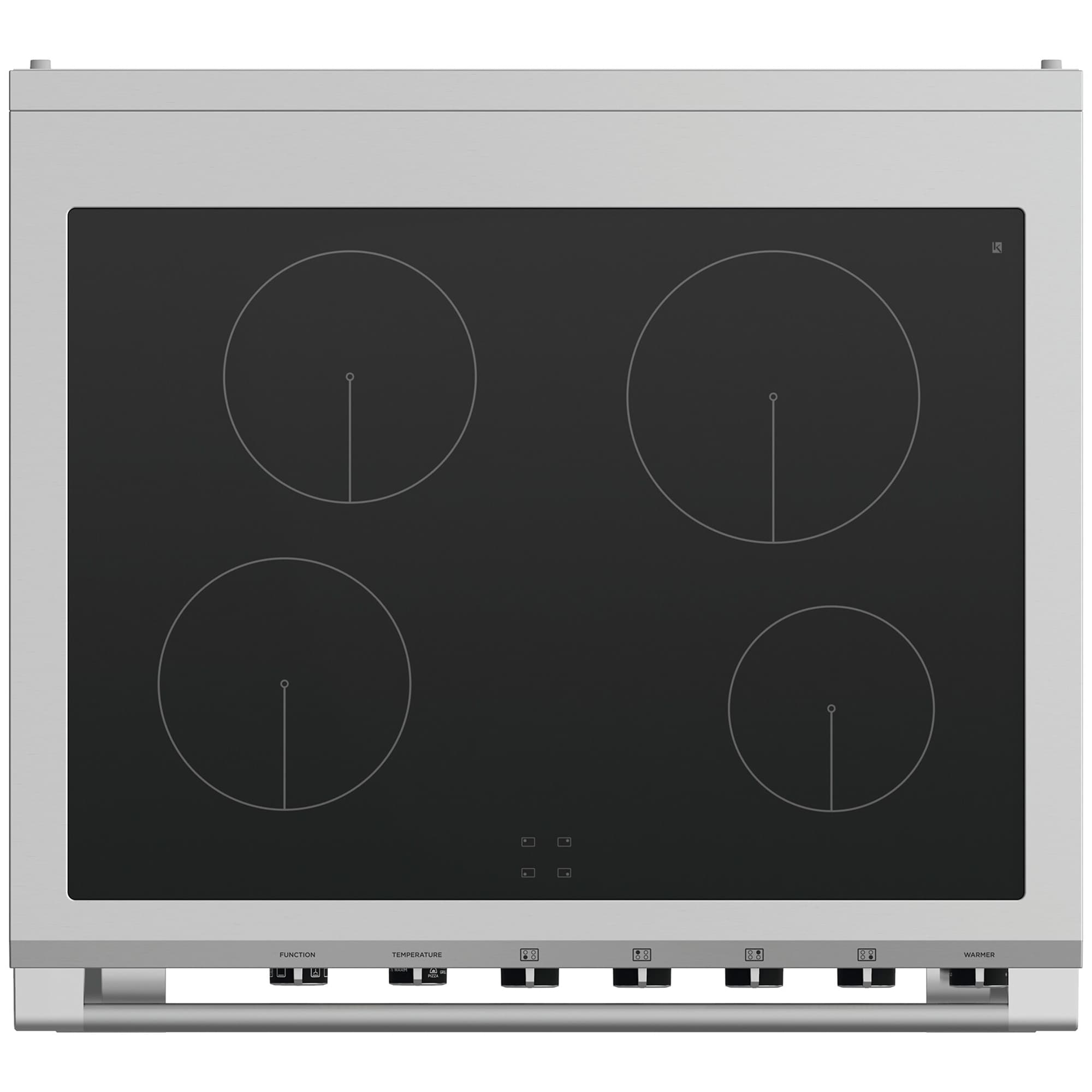 Fisher & Paykel Series 9 Classic 30 in. 3.5 cu. ft. True European Convection Electric Range with 4 Induction Burners - Stainless Steel, , hires