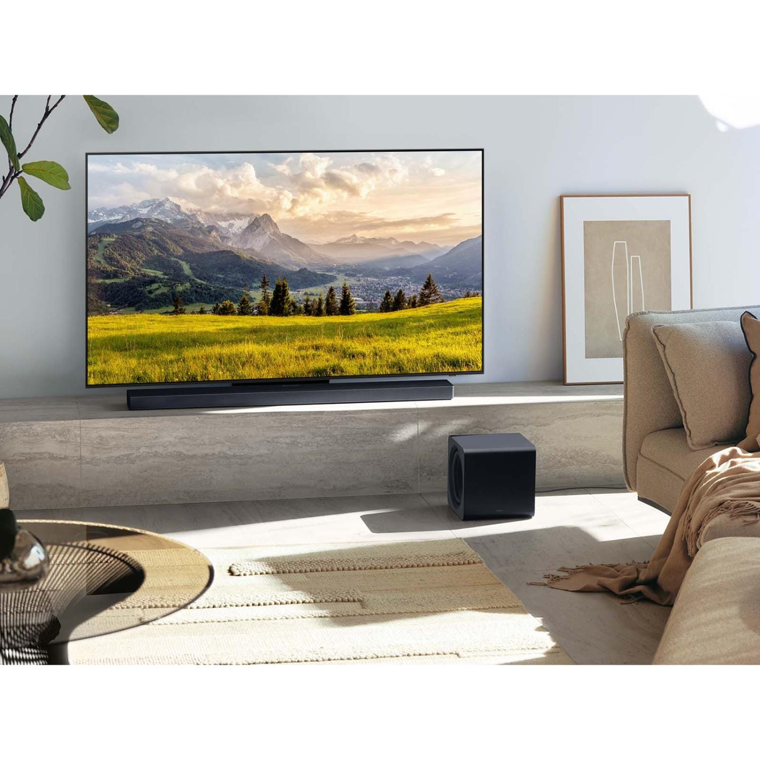 Samsung Q-Series 3.1.2 Channel Dolby Atmos Smart Sound Bar with Bluetooth & Wireless Subwoofer - Titan Black, , hires
