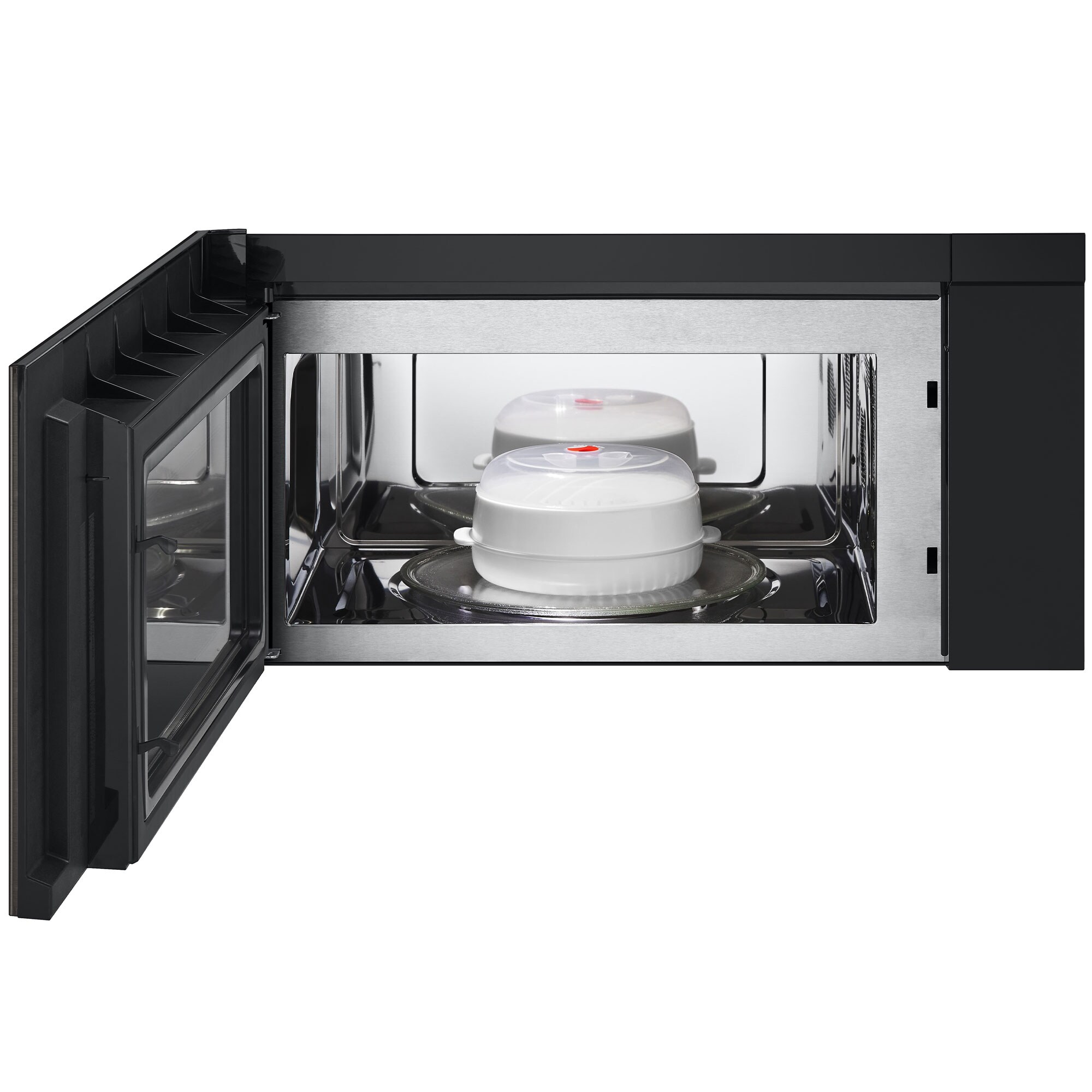 LG 30 in. 1.7 cu. ft. 950W Smart Over-the-Range Microwave with 300 CFM, Convection & Sensor Cooking - PrintProof Black Stainless Steel, PrintProof Black Stainless Steel, hires