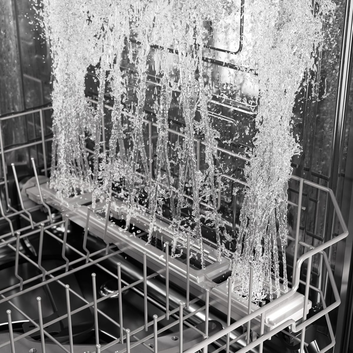 GE Profile 24 in. Top Control Flush-Mount Smart Dishwasher with 42 dBa Sound Level, 3rd-Rack, Twin Turbo Dry Boost & Pocket Handle - Fingerprint Resistant Stainless, , hires