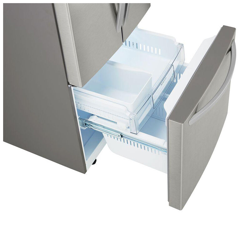 LG 30 in. 21.8 cu. ft. French Door Refrigerator with Ice Maker - Stainless Steel, Stainless Steel, hires