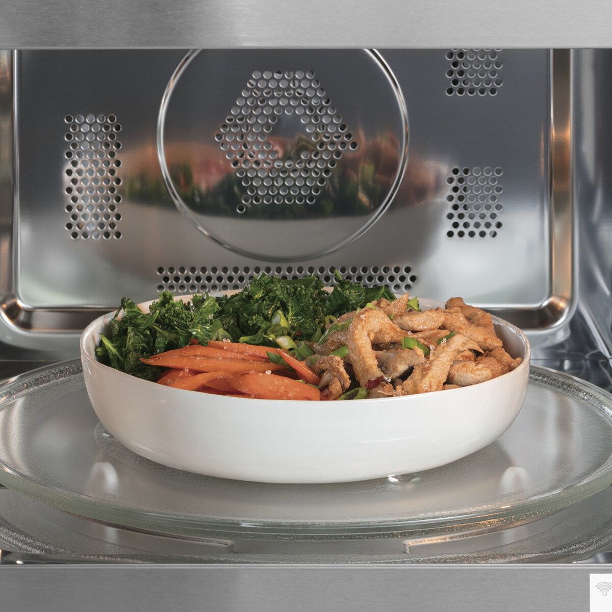 Cafe 22 in. 1.5 cu. ft. 1000W Smart Countertop Microwave with Convection & Sensor Cooking - Matte Black, , hires