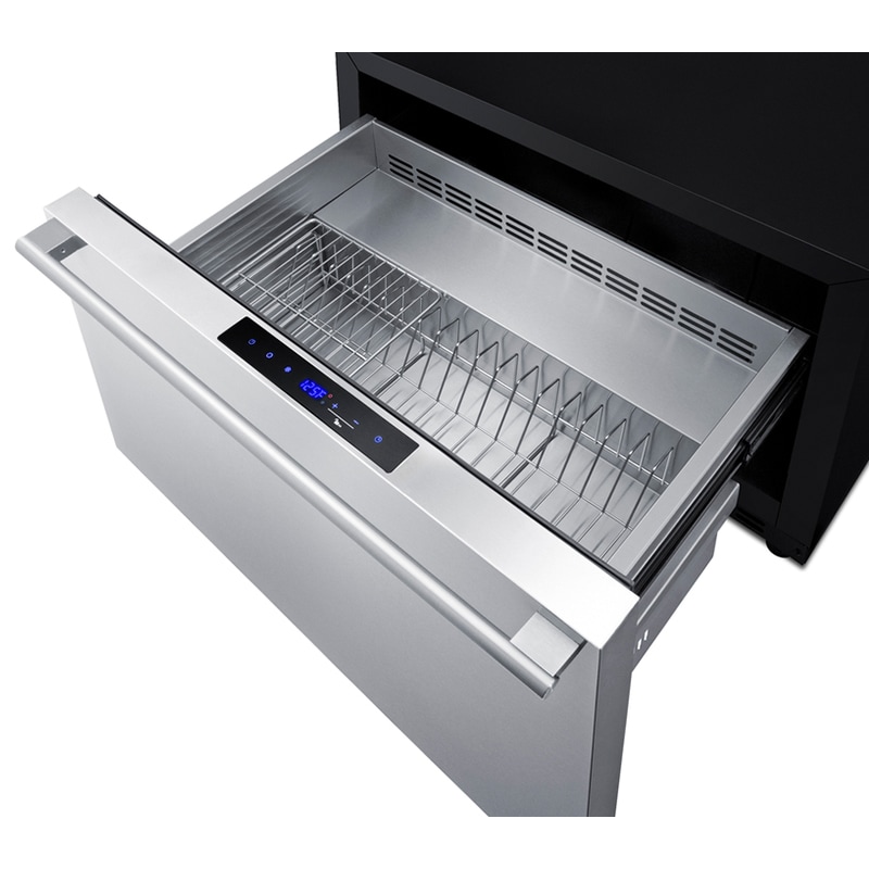 Summit 30 in. 2.4 cu. ft. Outdoor Single Refrigerator Drawer - Stainless Steel, , hires