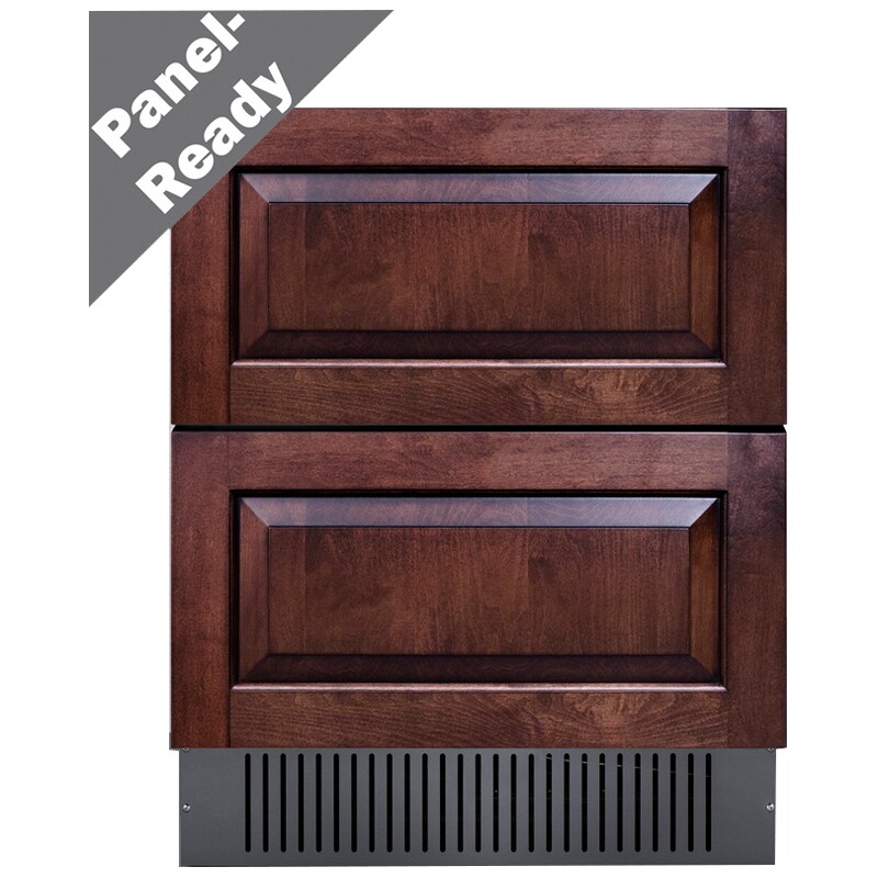 Summit 27 in. 4.8 cu. ft. Outdoor Double Refrigerator Drawers - Custom Panel Ready, , hires