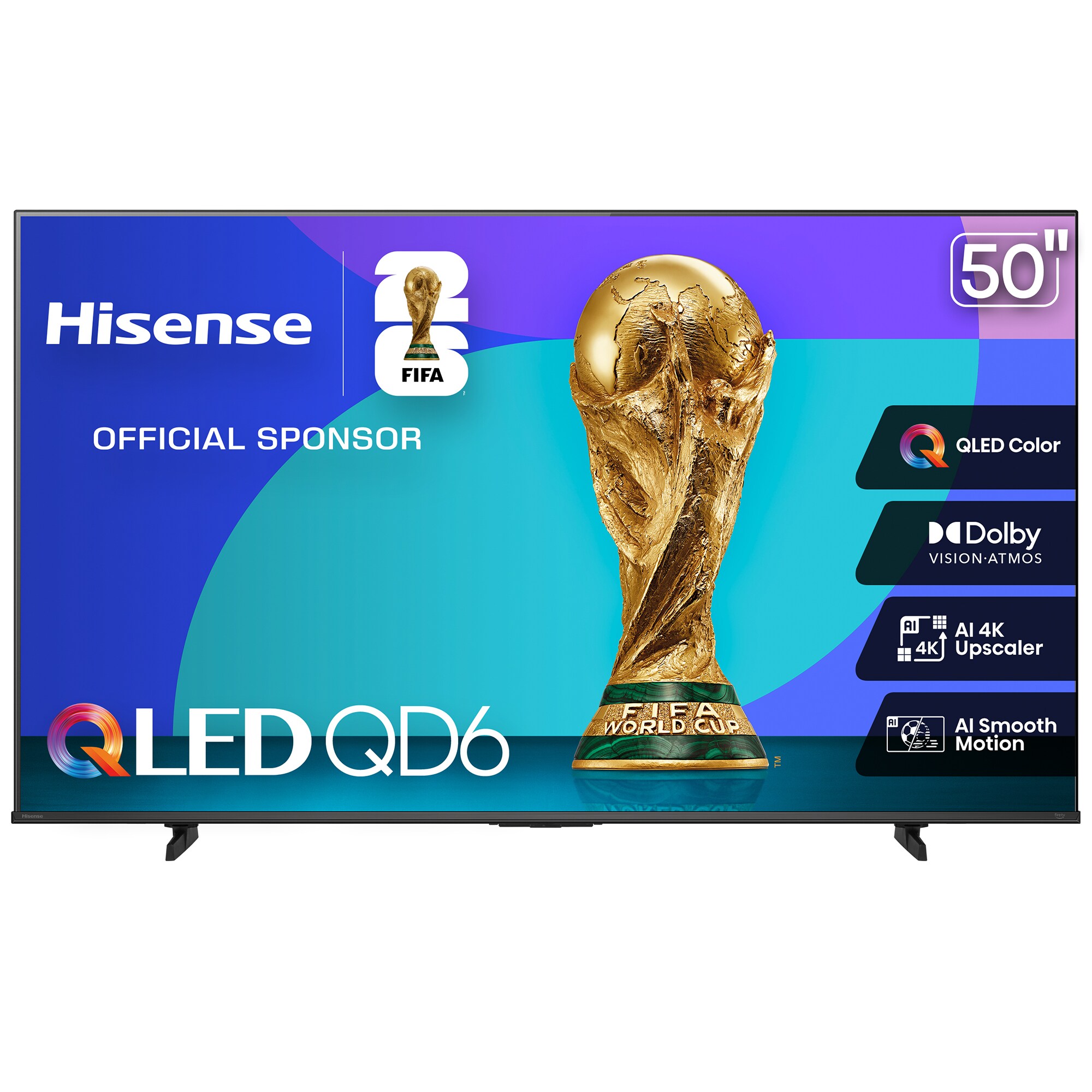 Hisense - 50" Class QD6 Series QLED 4K UHD Smart Fire TV, , hires