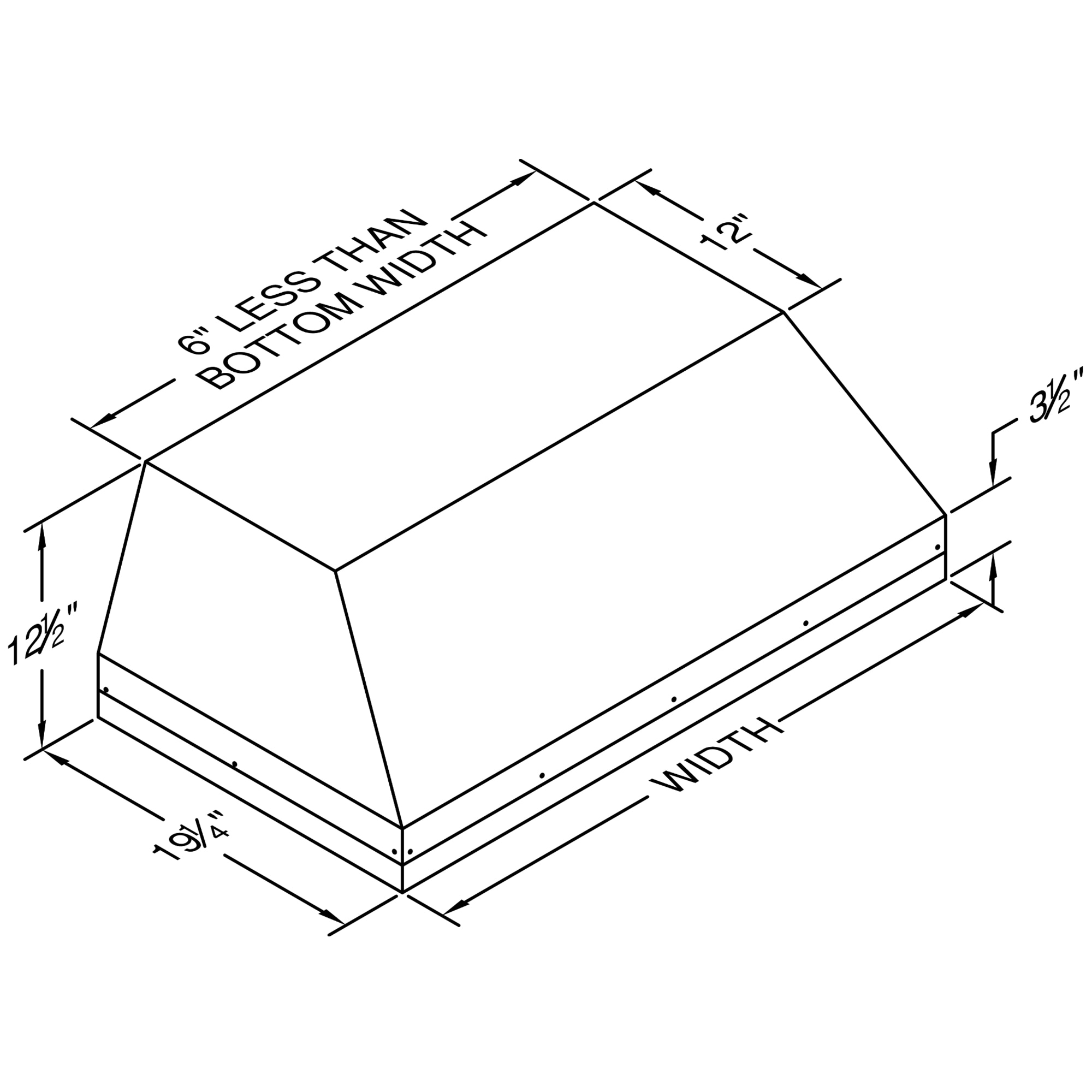 VentAHood 30 in. Standard Style Range Hood with 4 Speed Settings