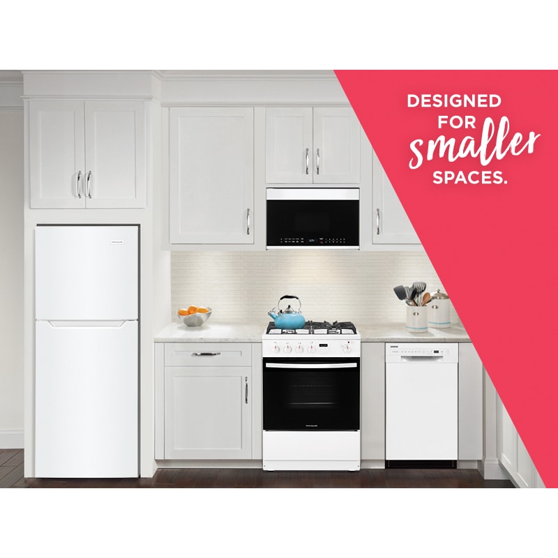 Frigidaire 24 in. 1.9 cu. ft. Gas Range with 4 Sealed Burners - White, White, hires