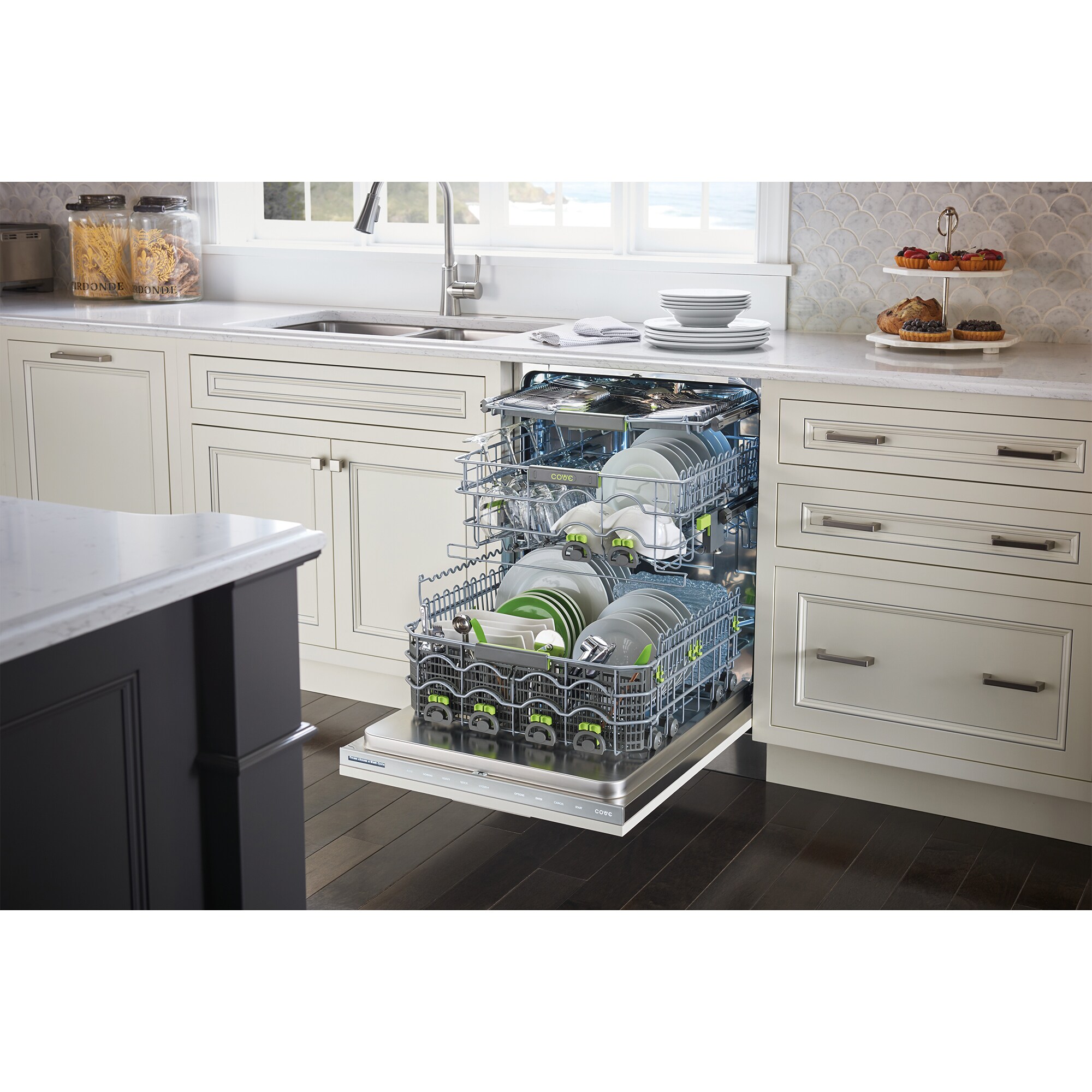 Cove 24 in. Top Control Smart Dishwasher with 41 dBa Sound Level & 3rd-Rack - Custom Panel Ready, , hires