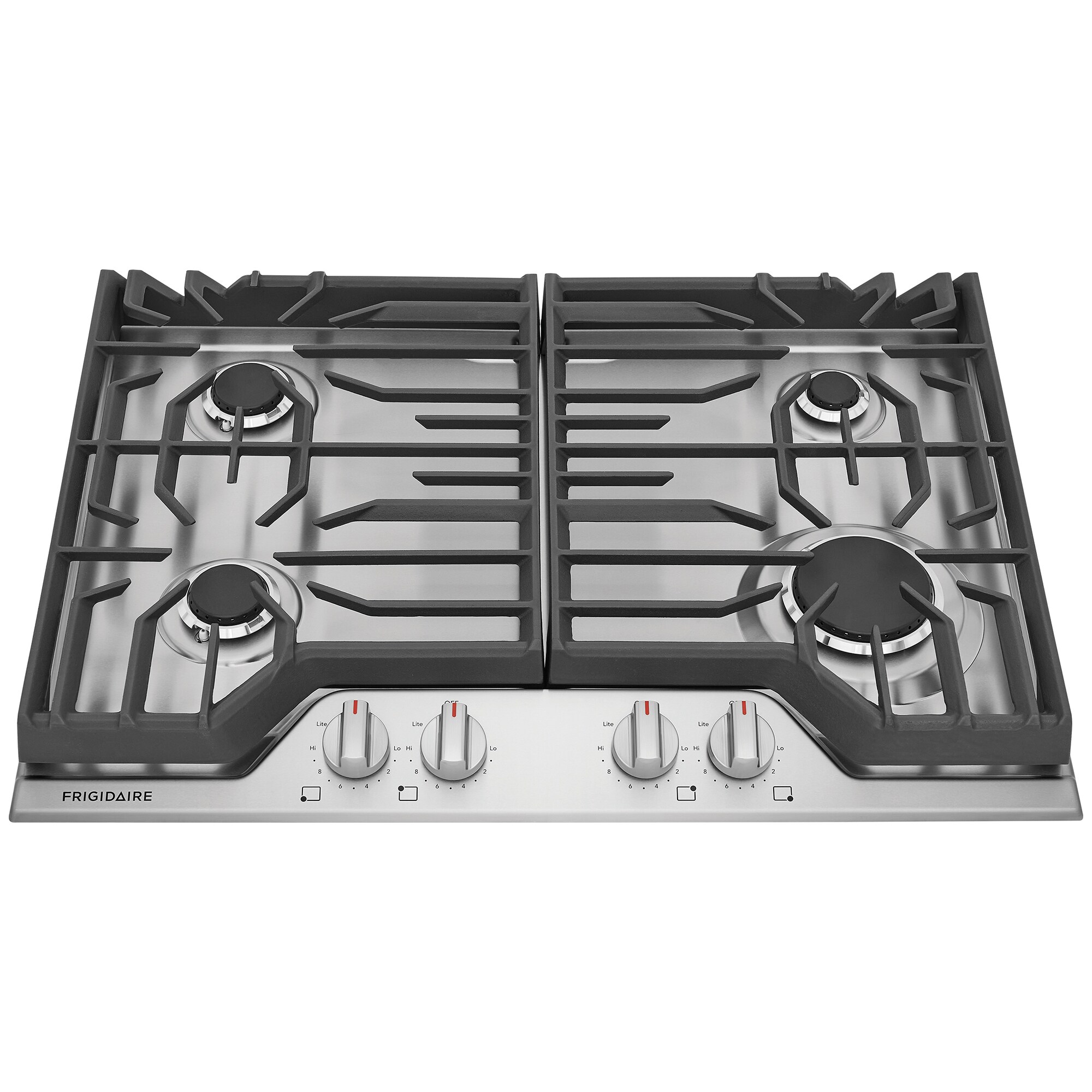Frigidaire 30 in. 4-Burner Natural Gas Cooktop with Simmer Burner & Power Burner - Stainless Steel, Stainless Steel, hires