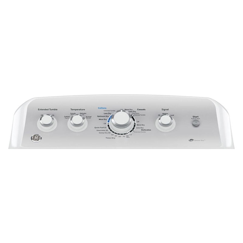 GE 27 in. 7.2 cu. ft. Electric Dryer with Aluminized Alloy Drum & Sensor Dry - White, , hires