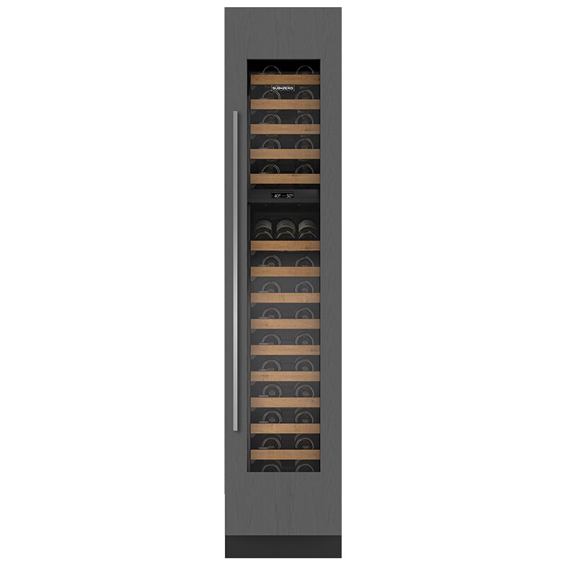 Sub-Zero Designer Series 18 in. Built-in Smart Wine Column Storage with Wood Racks, Dual Temperature Zones & 59 Bottle Capacity - Custom Panel Ready, , hires