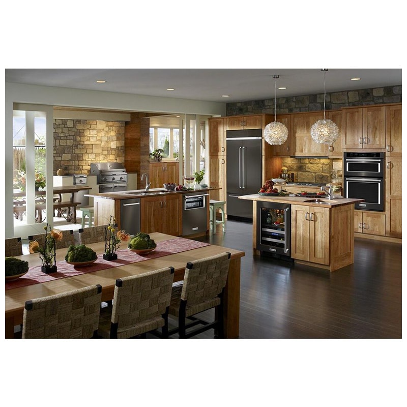 KitchenAid 15 in. Built-In Undercounter Ice Maker with 25 lb. Ice Storage, Auto-Defrost & Digital Control - Black Stainless Steel with PrintShield Finish, Black Stainless Steel with PrintShield Finish, hires