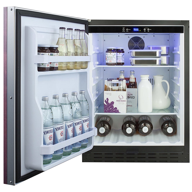 Summit 24 in. 4.2 cu. ft. Left-Hinged Undercounter Refrigerator - Custom Panel Ready, Custom Panel Required, hires