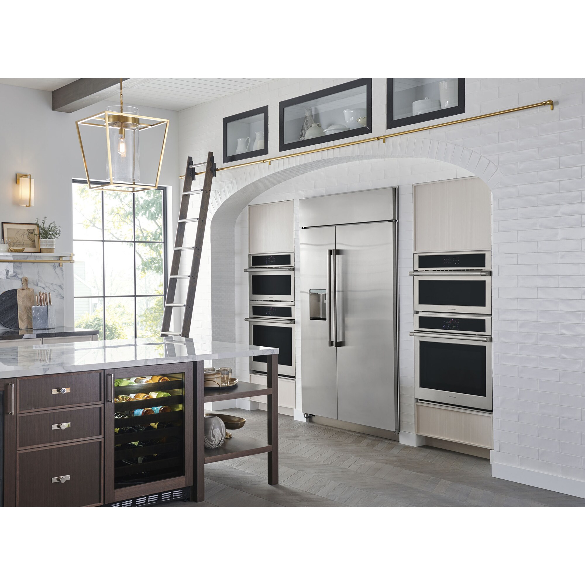 Monogram 48 in. 30.7 cu. ft. Built-In Smart Side by Side Refrigerator with Ice & Water Dispenser - Stainless Steel, , hires