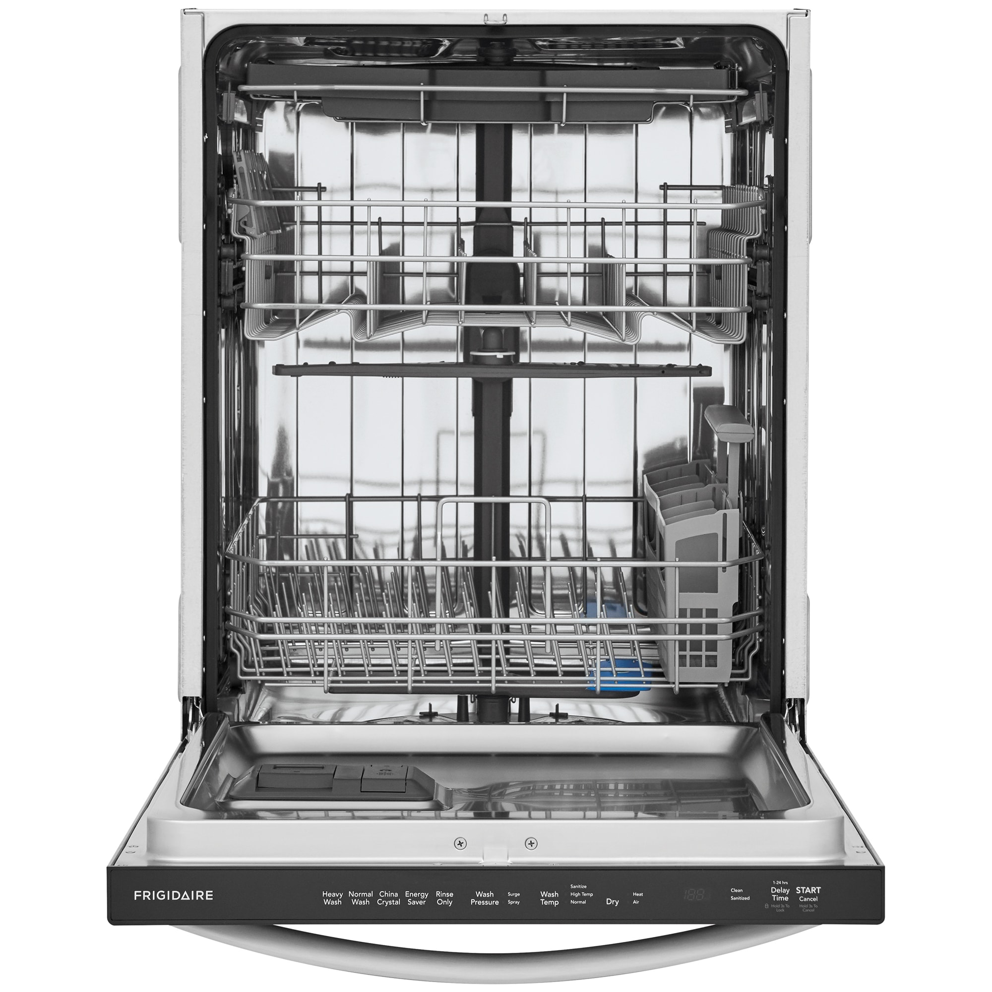 Frigidaire 24 in. Top Control Dishwasher with 49 dBa Sound Level, 3rd-Rack & EvenDry - Stainless Steel, , hires