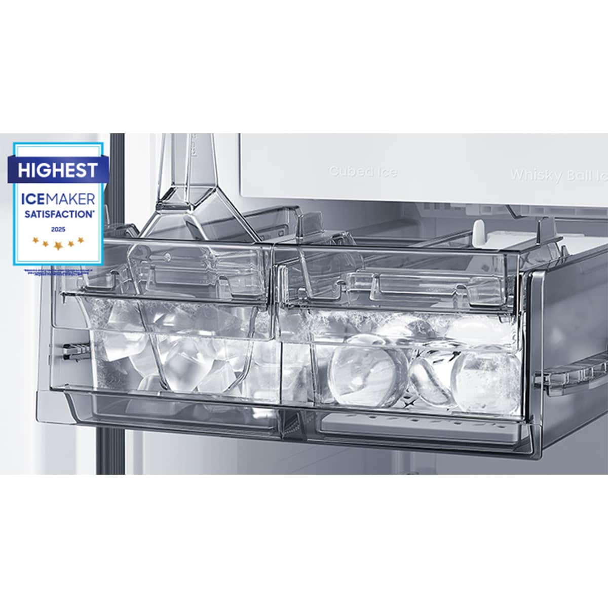 Samsung Bespoke 36 in. 22.8 cu. ft. Smart Counter Depth 4-Door French Door Refrigerator with Internal Water Autofill Pitcher - White Glass, White Glass, hires