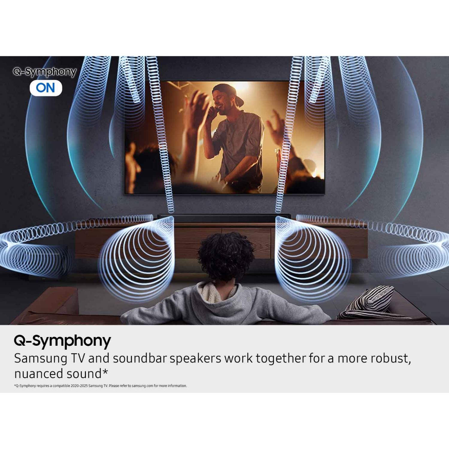 Samsung Q-Series 3.1.2 Channel Dolby Atmos Smart Sound Bar with Bluetooth & Wireless Subwoofer - Titan Black, , hires