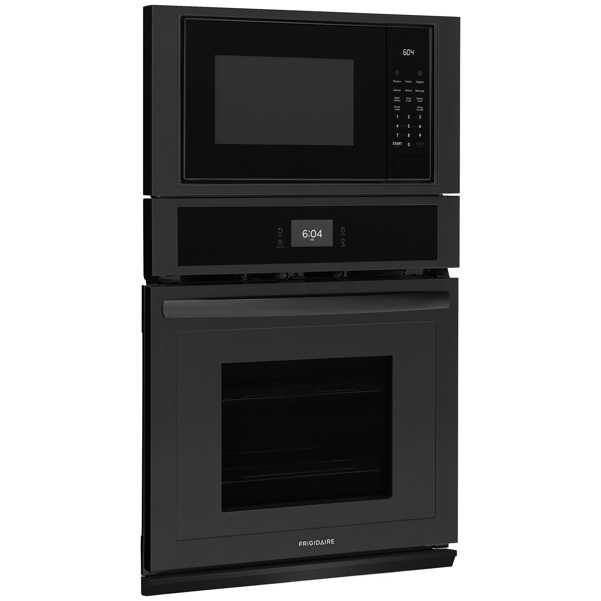 Frigidaire 27 in. 5.4 cu. ft. Electric Microwave/Wall Oven Combo with Standard Convection - Black, Black, hires