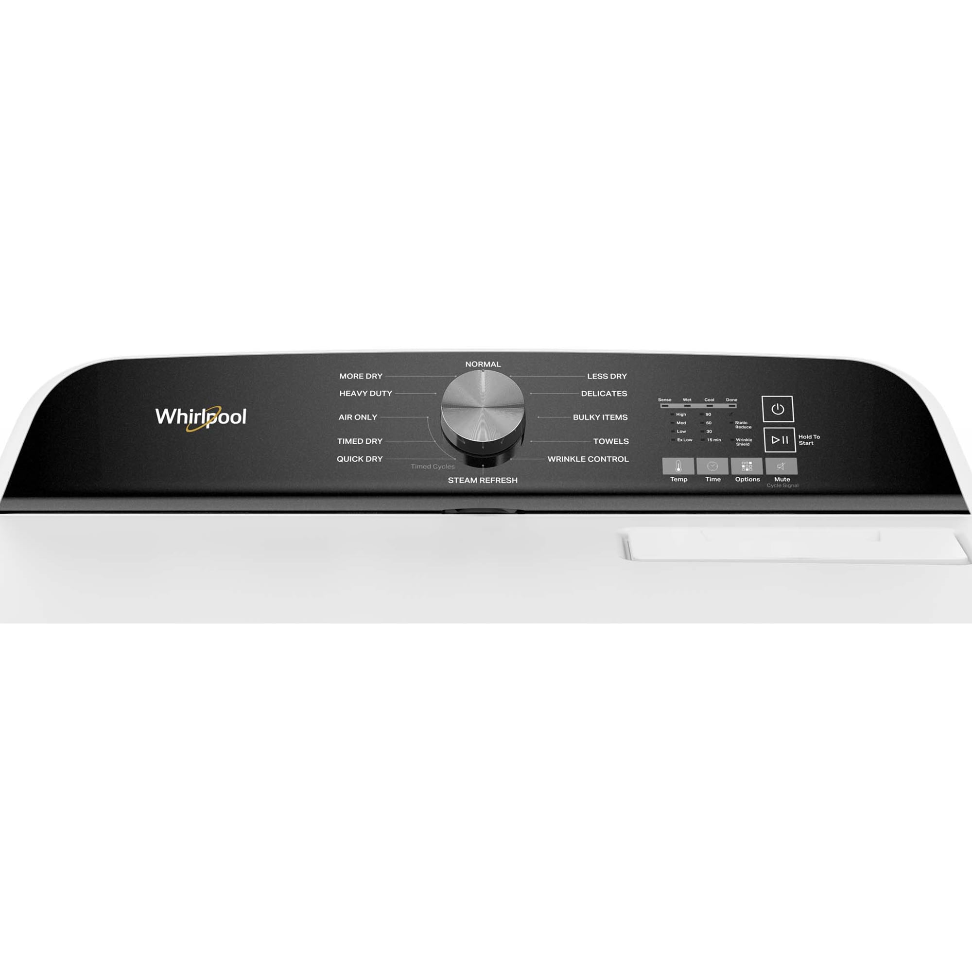 Whirlpool 29 in. 7.0 cu. ft. Electric Dryer with Wrinkle Shield Option, Steam Cycle & Sensor Dry - White, White, hires